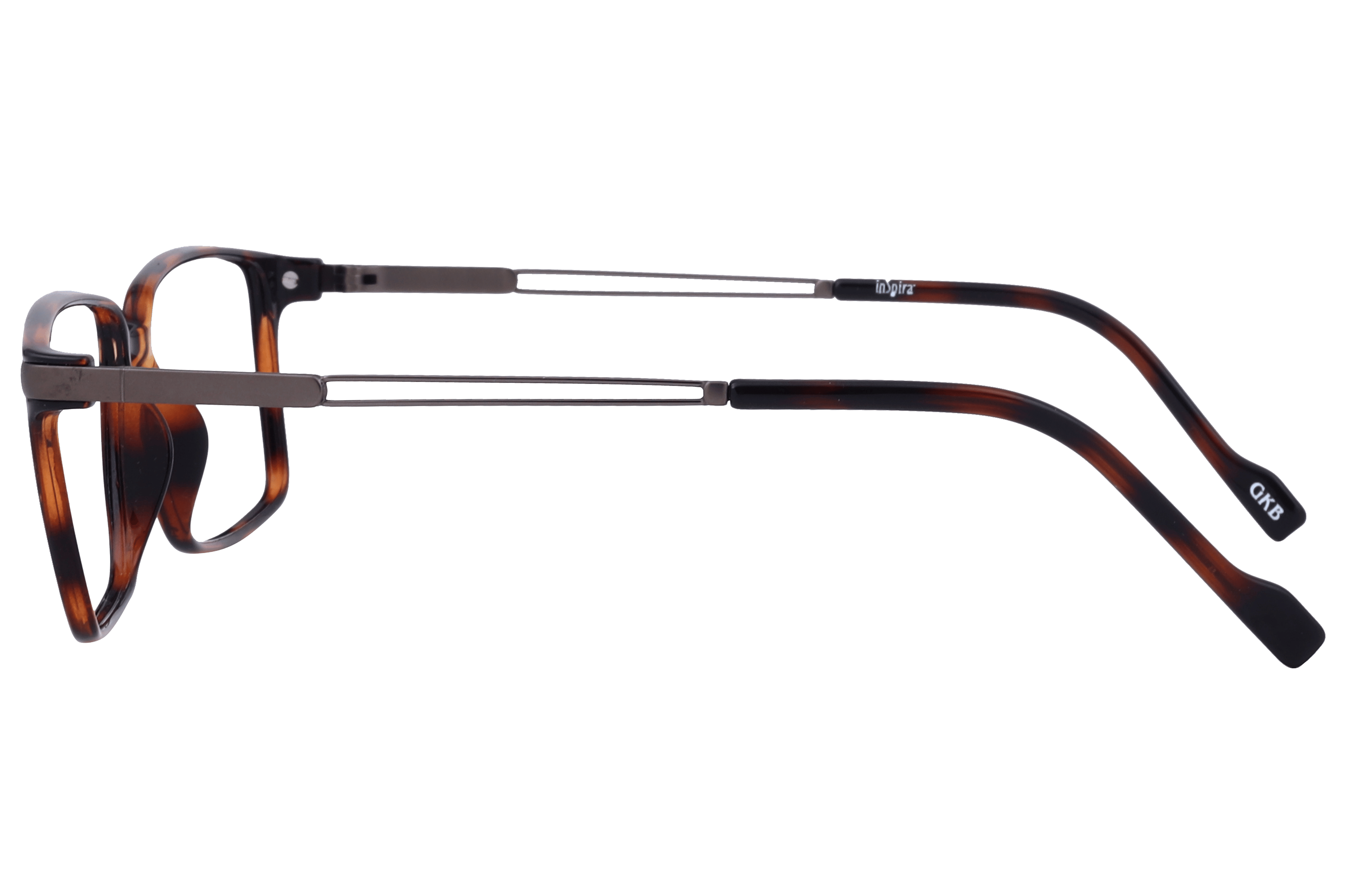 Inspira 6601 Frame Tortoise Male Full Metal Frame — Tortoise frame — view 3