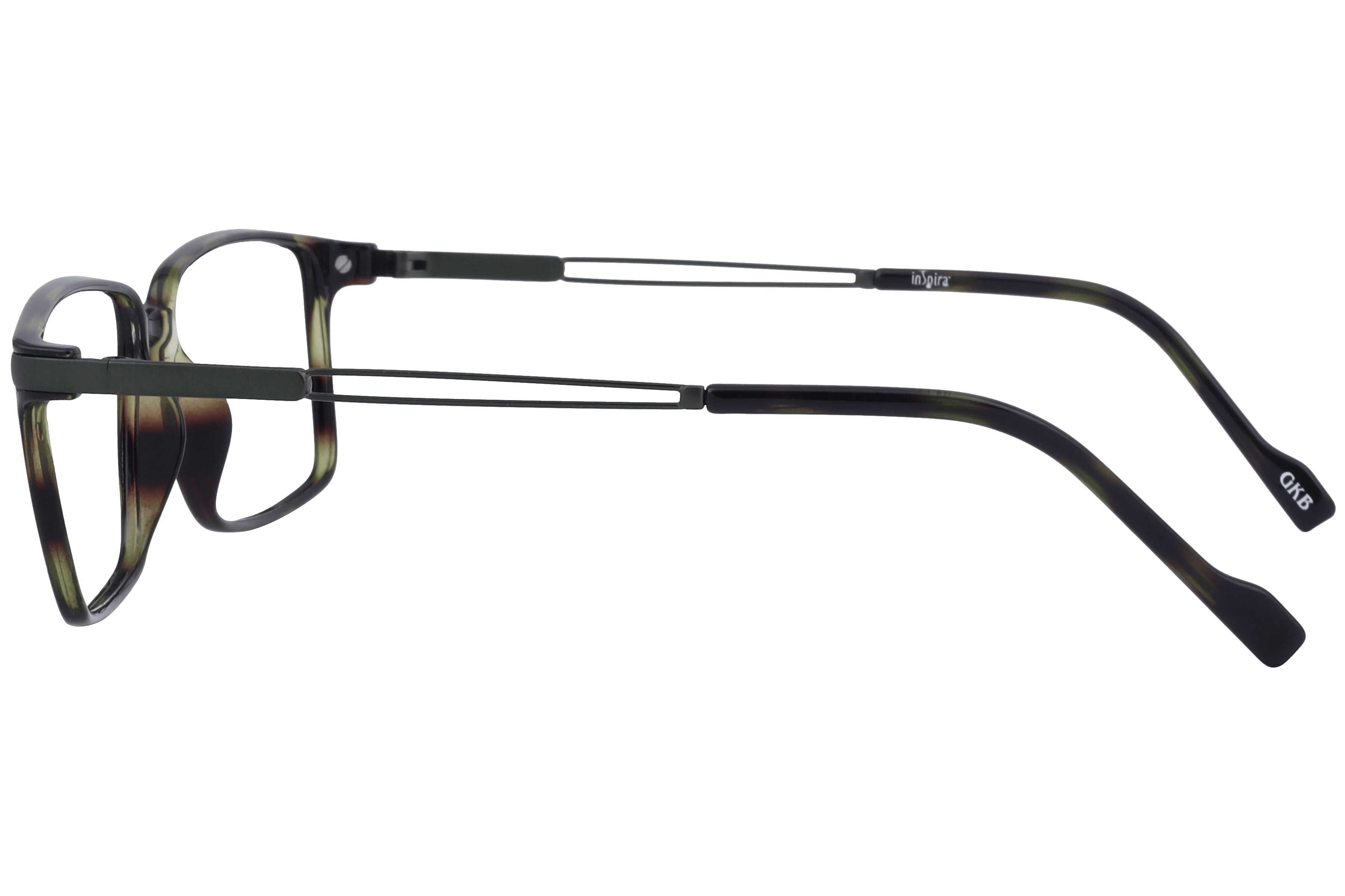 Inspira 6601 Frame Tortoise Male Full Metal Frame — Tortoise frame — view 3