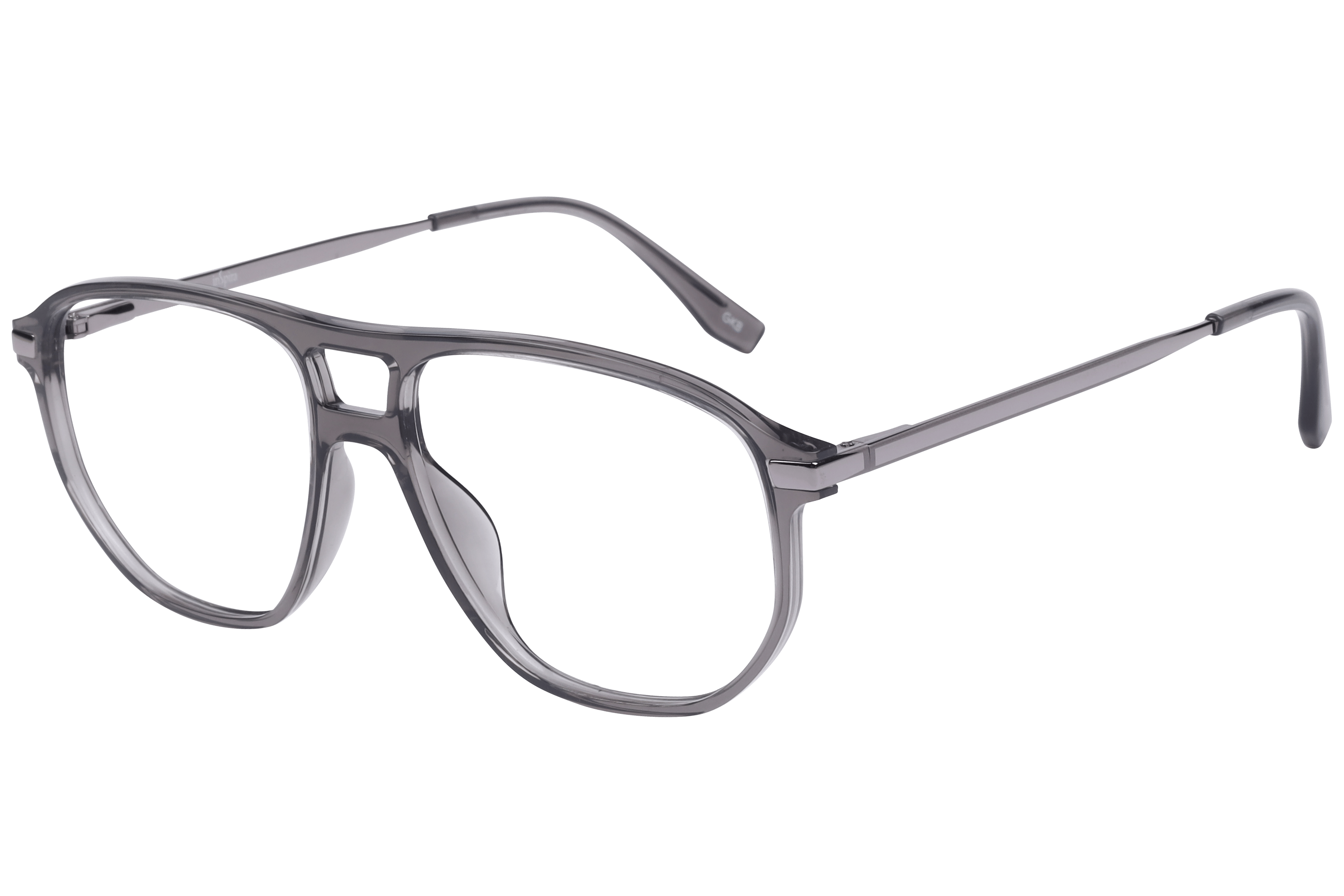 Inspira EC-4-510 Frame Transparent Grey Male Full Metal — Black frame