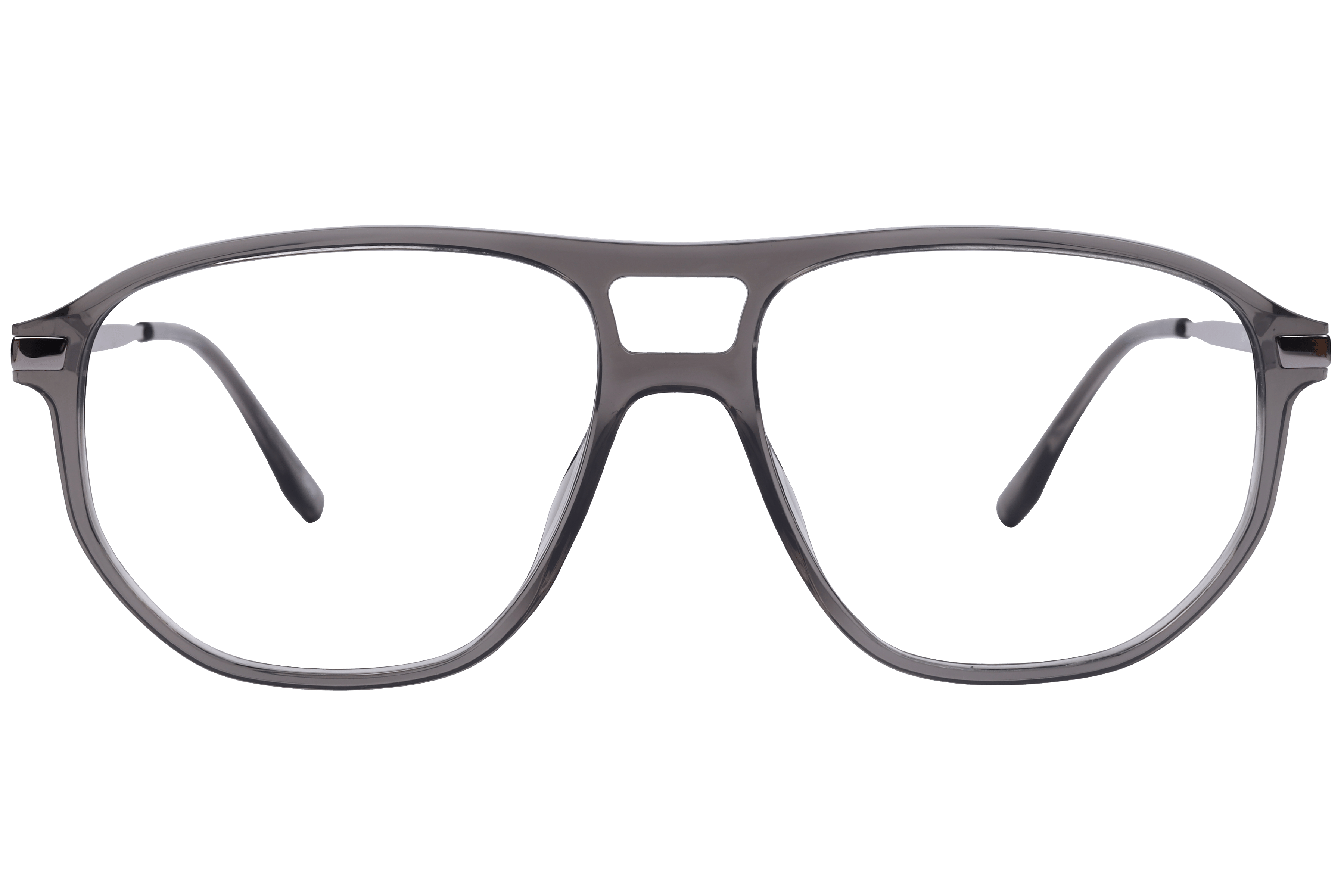 Inspira EC-4-510 Frame Transparent Grey Male Full Metal — Black frame