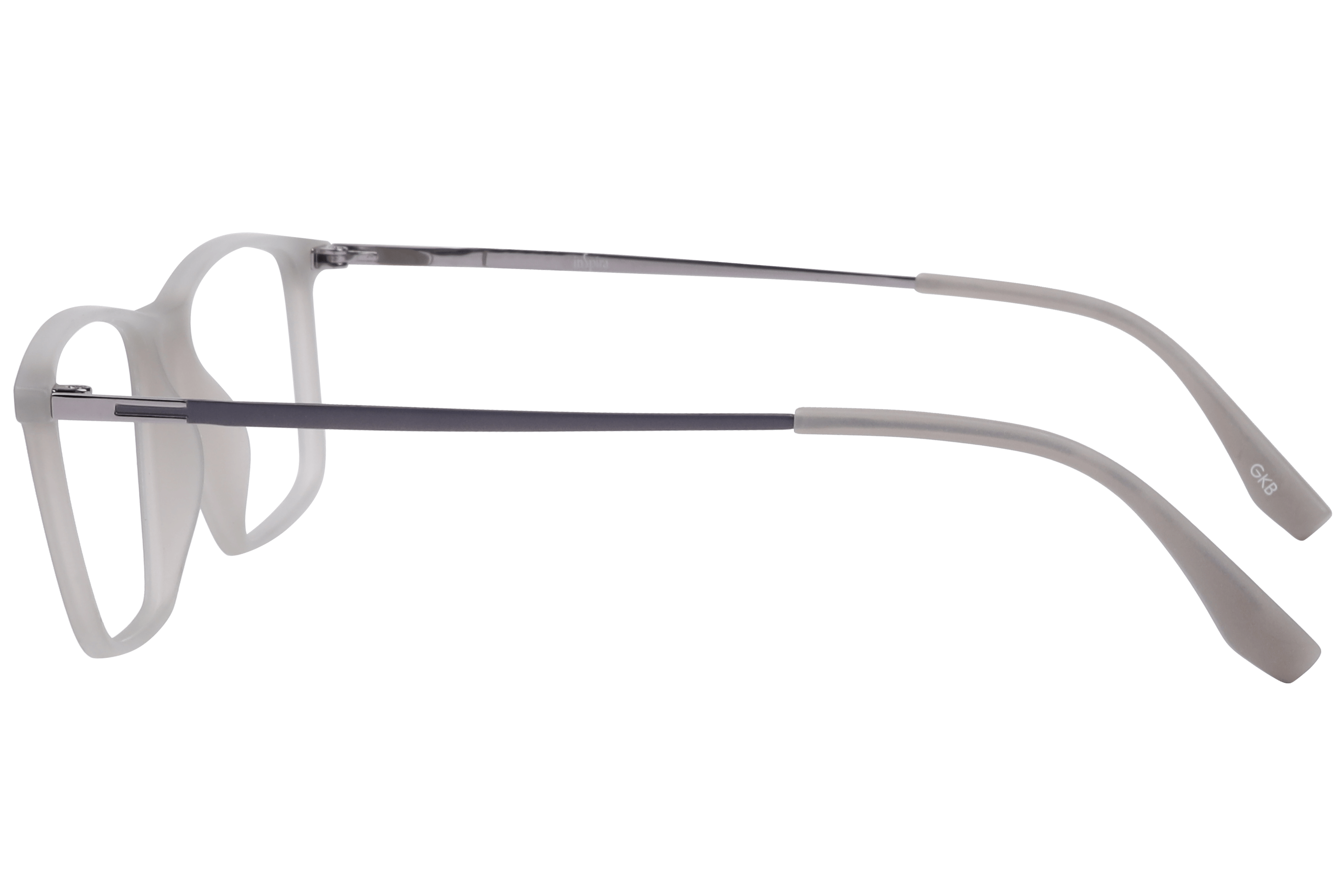 Inspira EC-4-491 Frame Matt Grey Male Full Metal Frame — Matt Grey frame — view 3