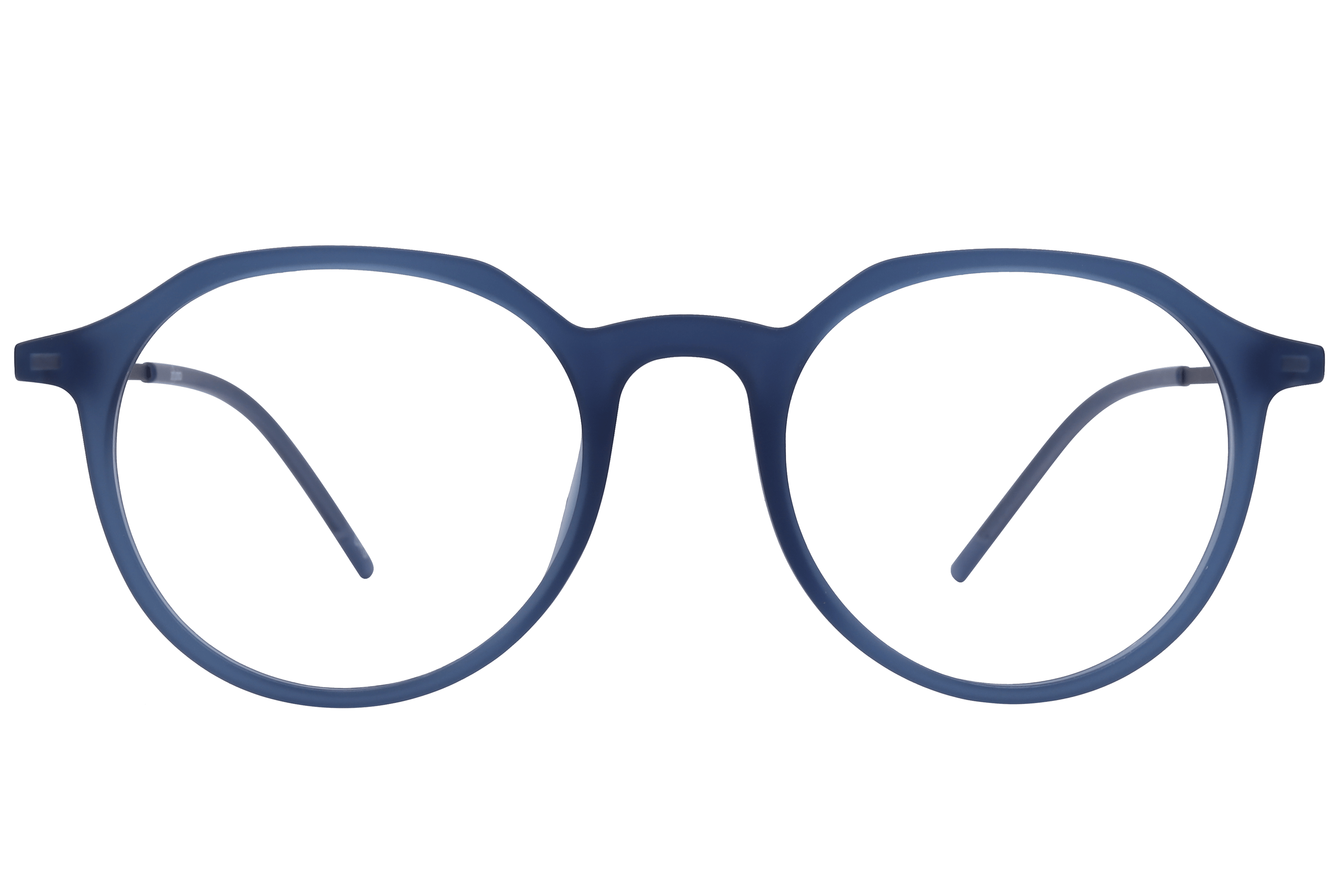 Inspira EC-4-497 Frame Matt Blue Unisex Full Metal Frame — Matt Blue frame — view 2