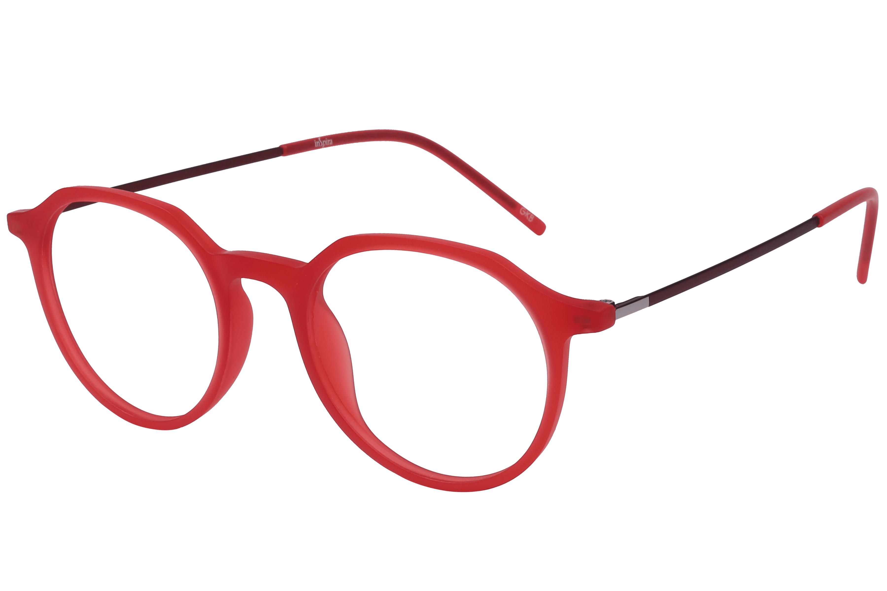 Inspira EC-4-497 Frame Matt Red Unisex Full Metal — Matt Red frame