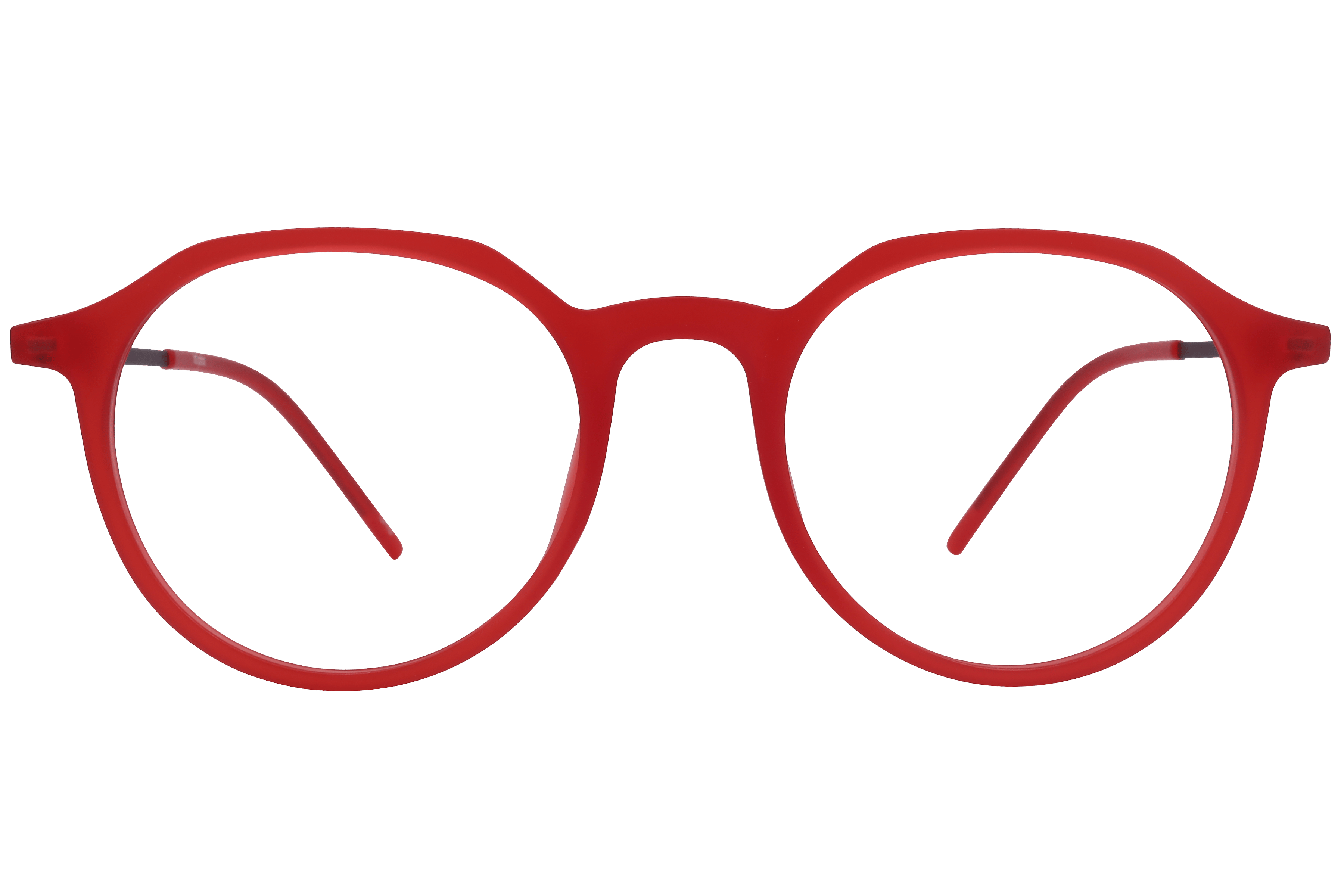 Inspira EC-4-497 Frame Matt Red Unisex Full Metal Frame — Matt Red frame — view 2