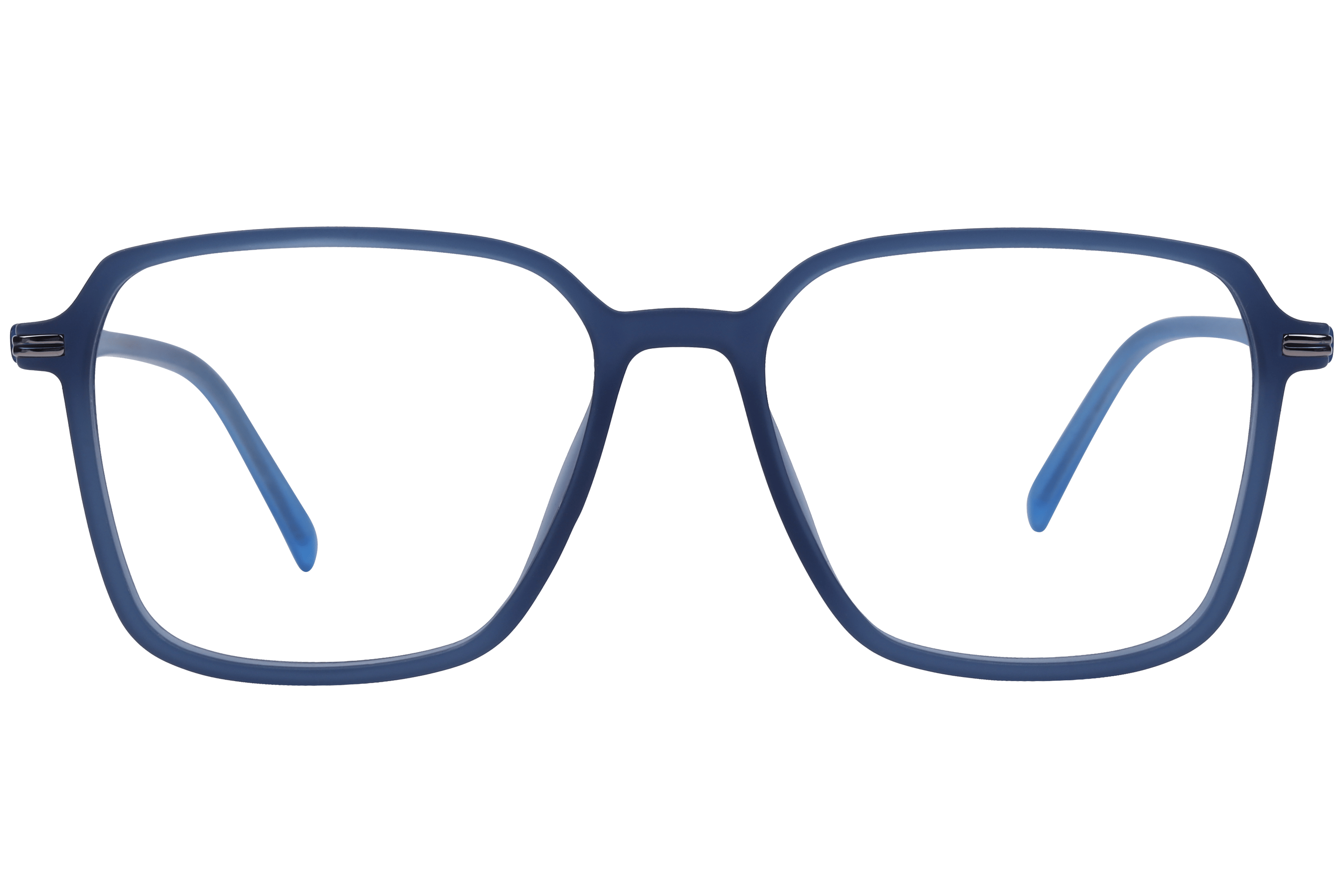Inspira EC-4-493 Frame Matt Blue Unisex Full Metal Frame — Matt Blue frame — view 2