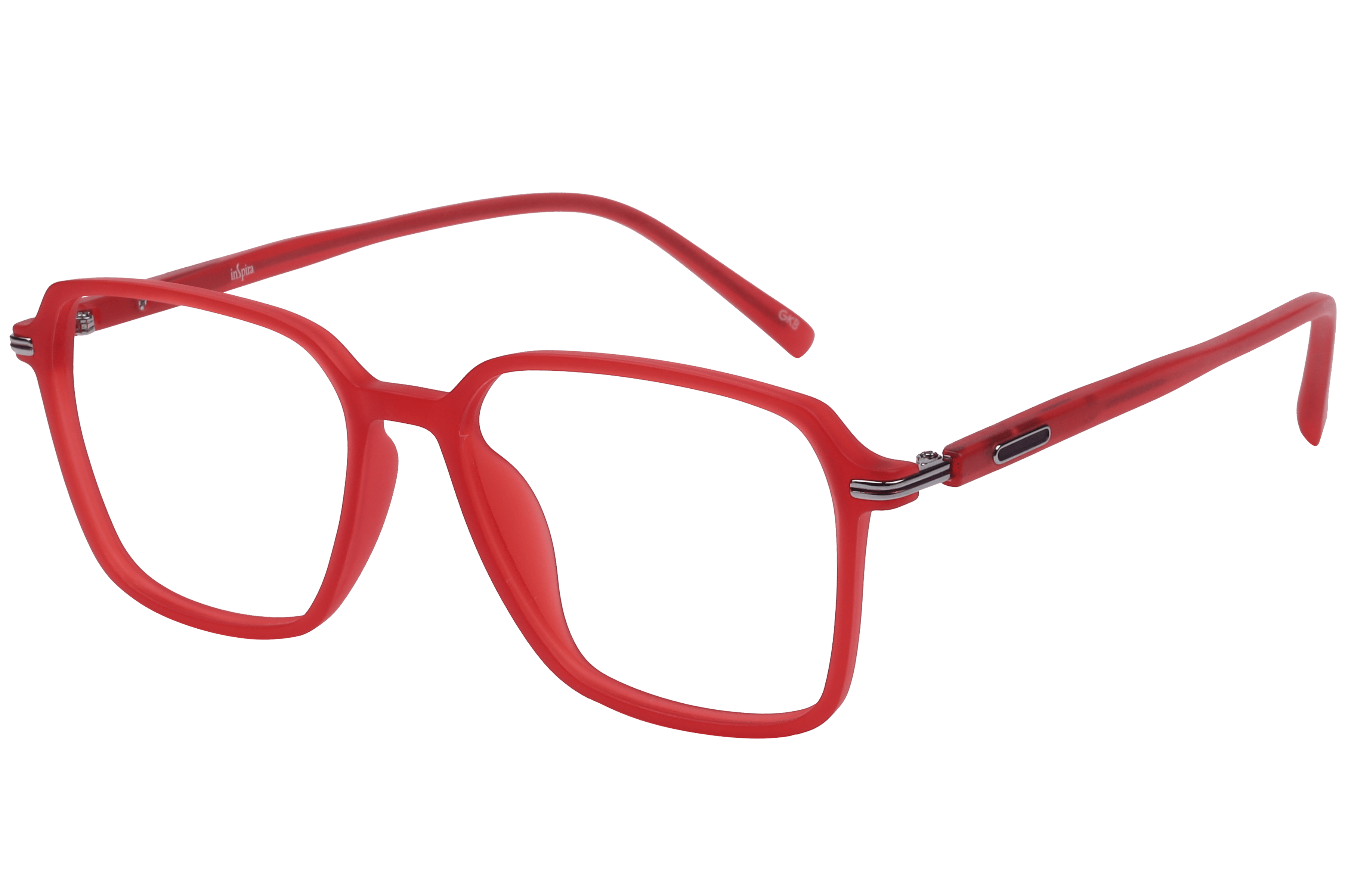 Inspira EC-4-493 Frame Matt Red Unisex Full Metal — Matt Red frame