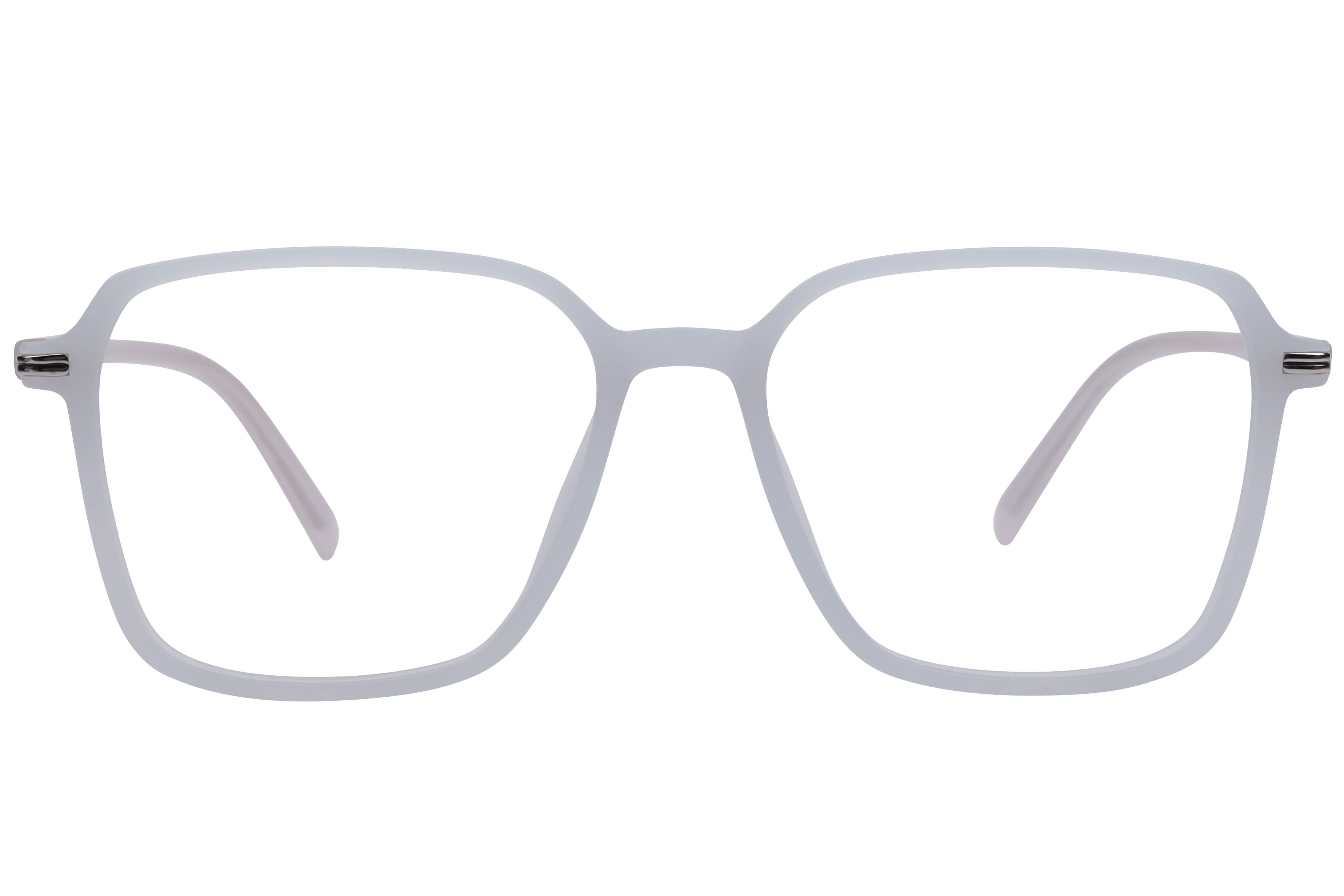 Inspira EC-4-493 Frame Matt White Unisex Full Metal Frame — Matt White frame — view 2