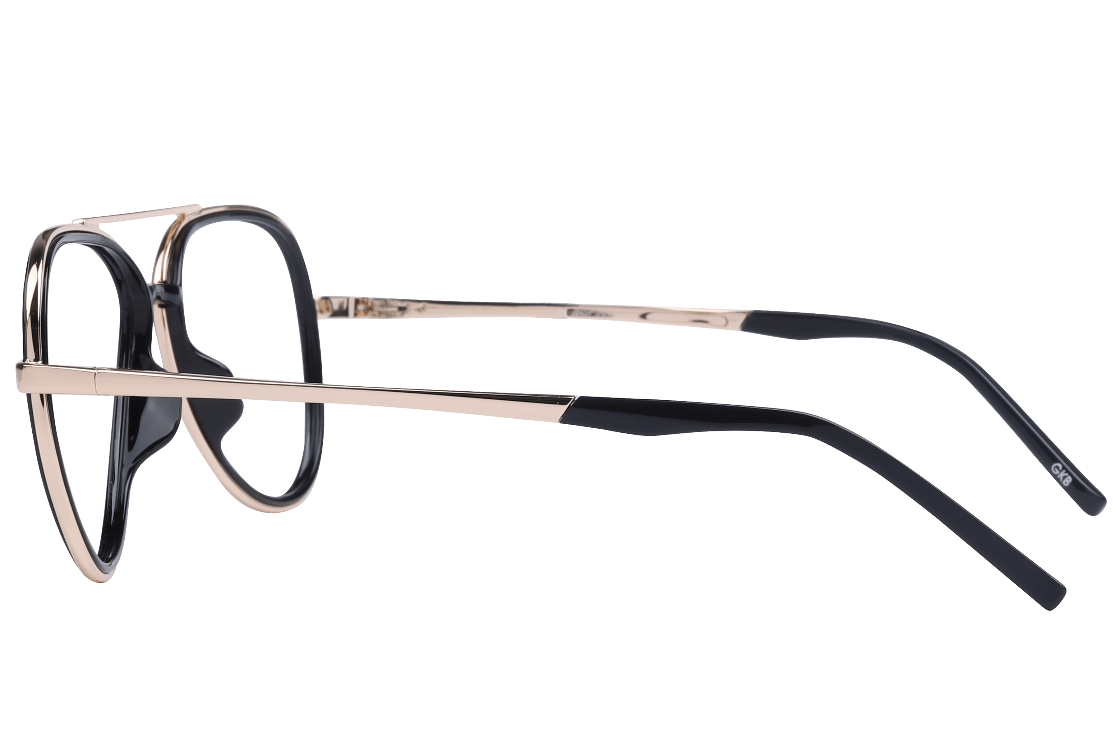 Inspira OLD2217 Frame Black Male Full Metal Frame — Black frame — view 3
