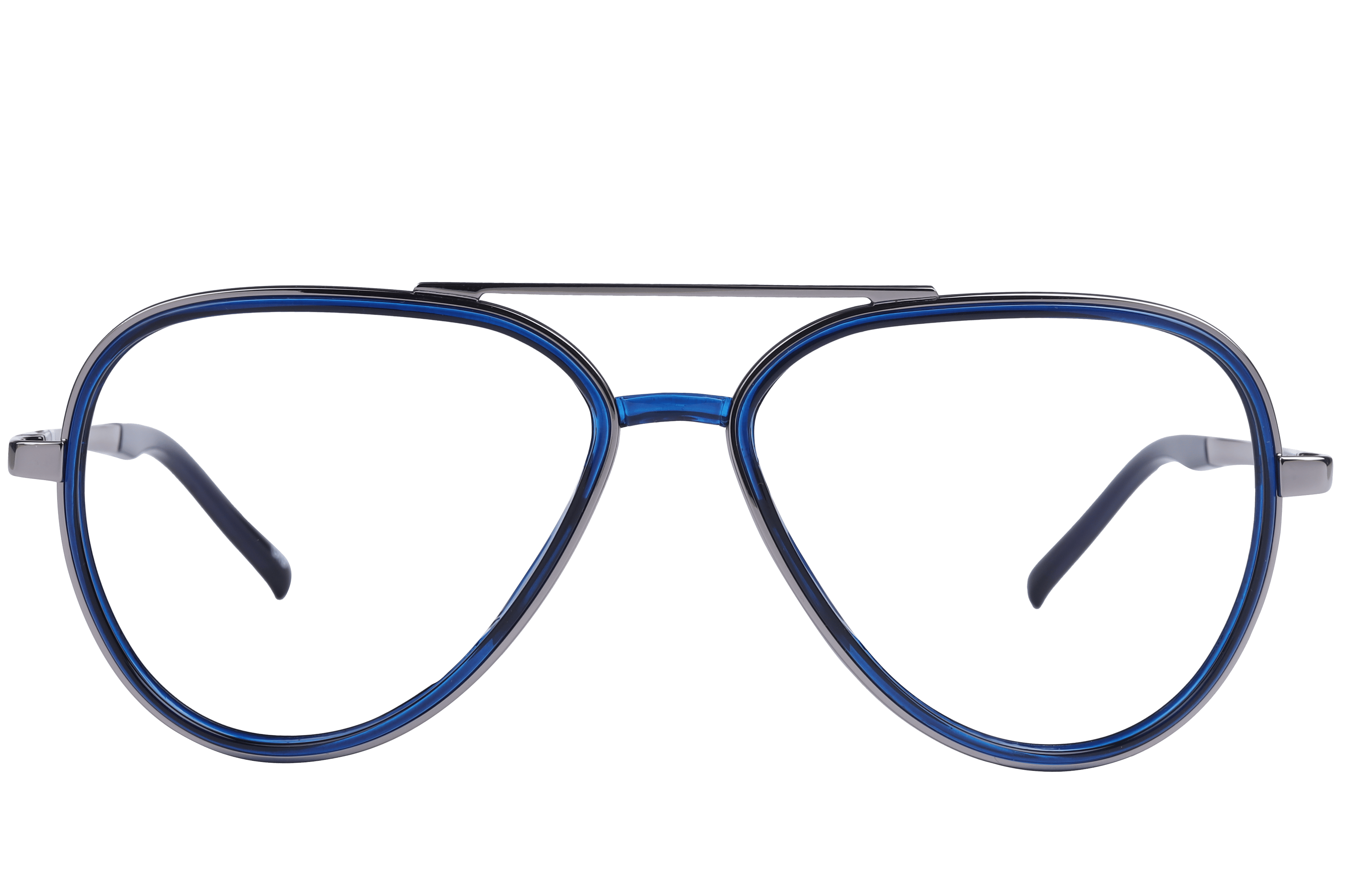 Inspira OLD2217 Frame Blue Male Full Metal Frame — Blue frame — view 2