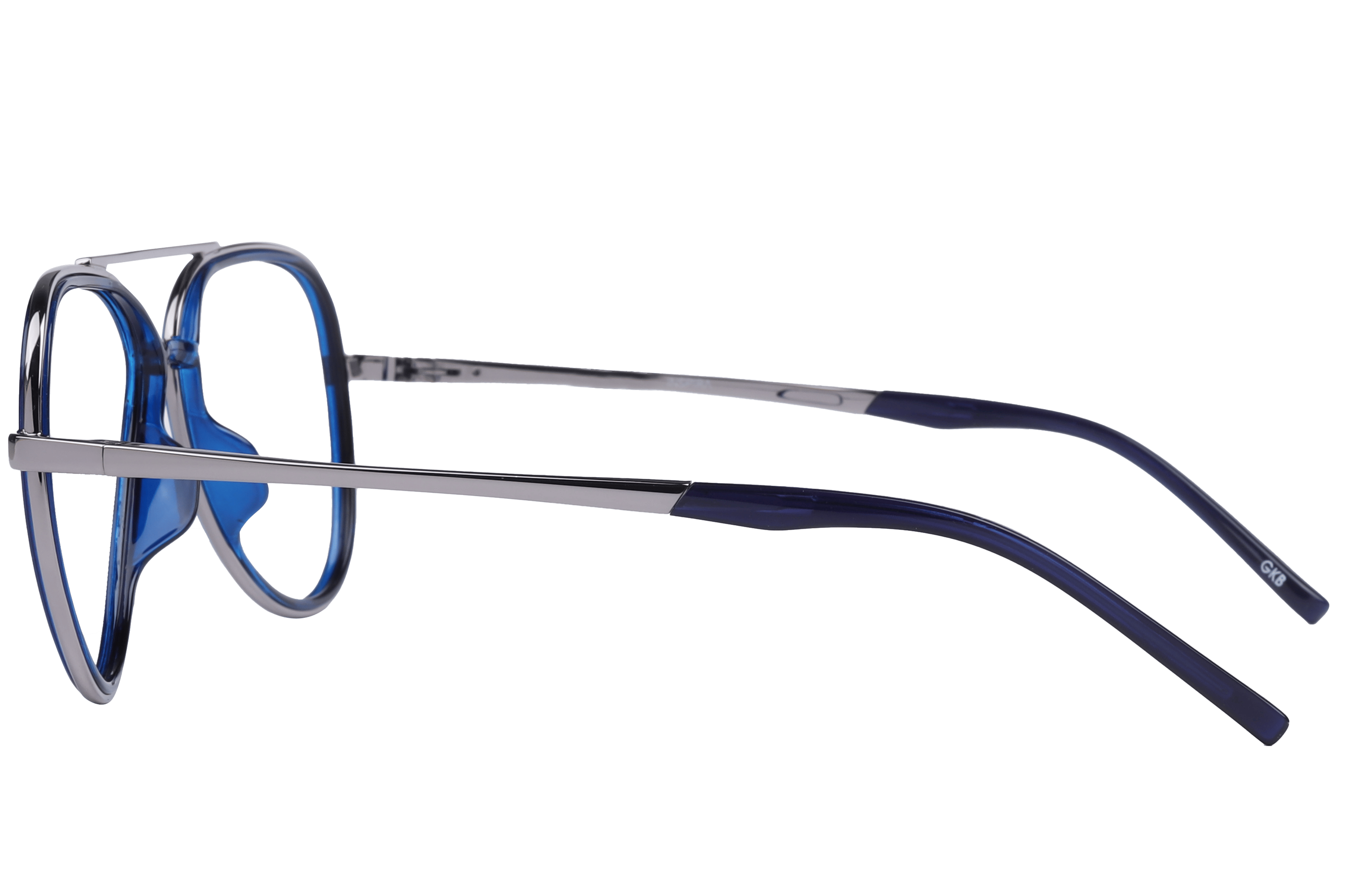 Inspira OLD2217 Frame Blue Male Full Metal Frame — Blue frame — view 3