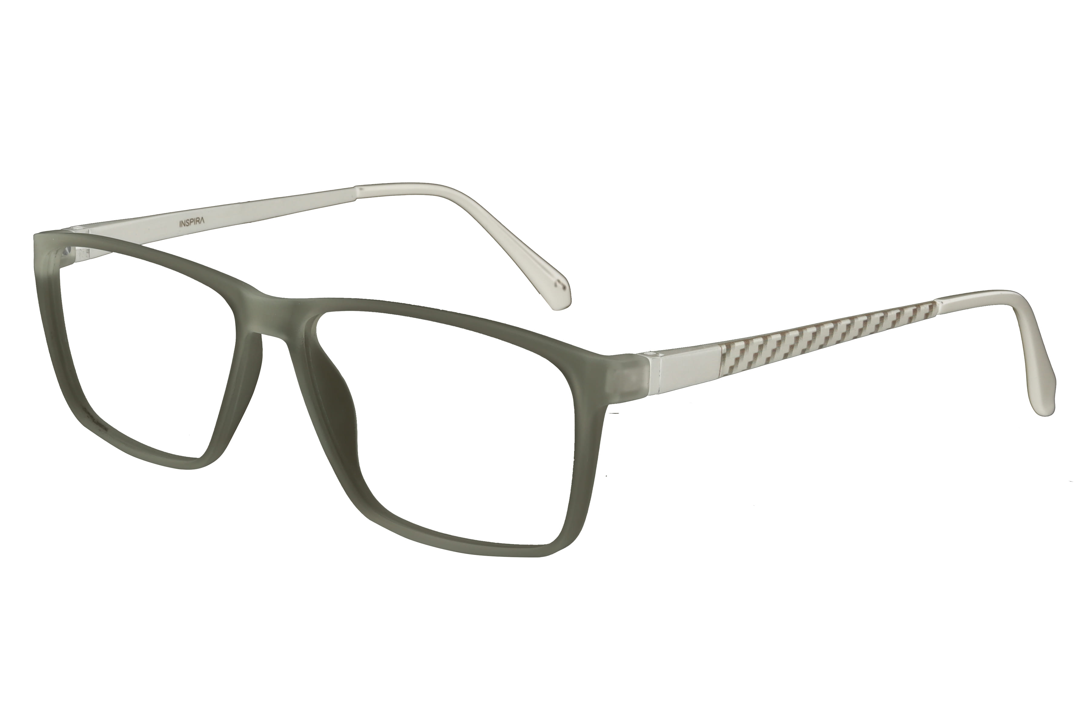 Inspira 20830-DZ Frame Transparent Grey Male Full Metal — Transparent Grey frame