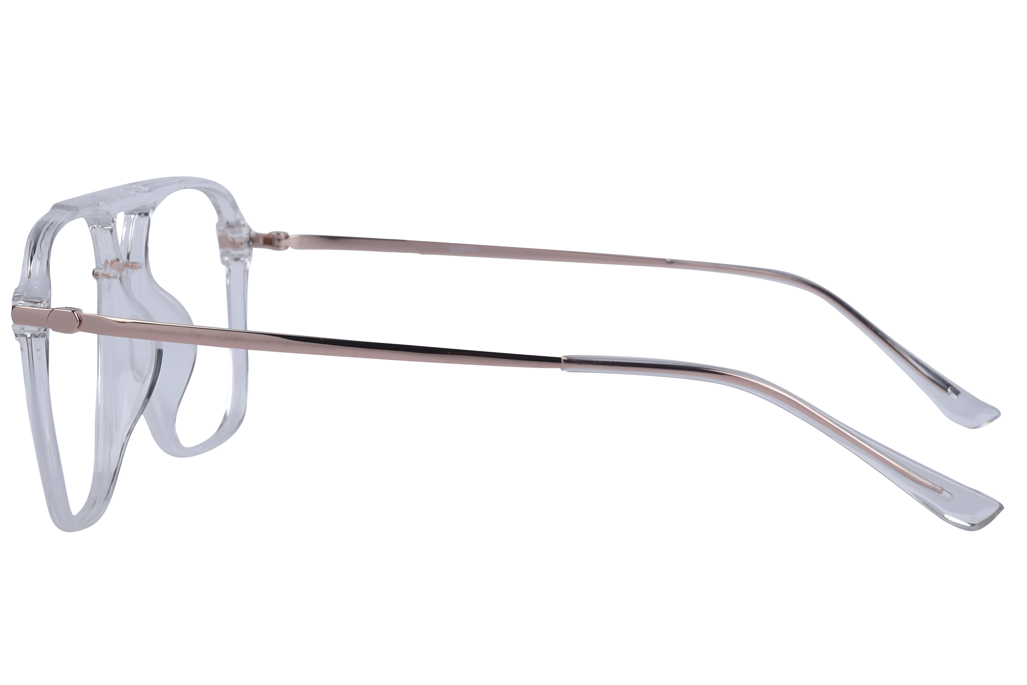 Inspira 50303-FW Frame Transparent Male Full Metal Frame — Transparent frame — view 3