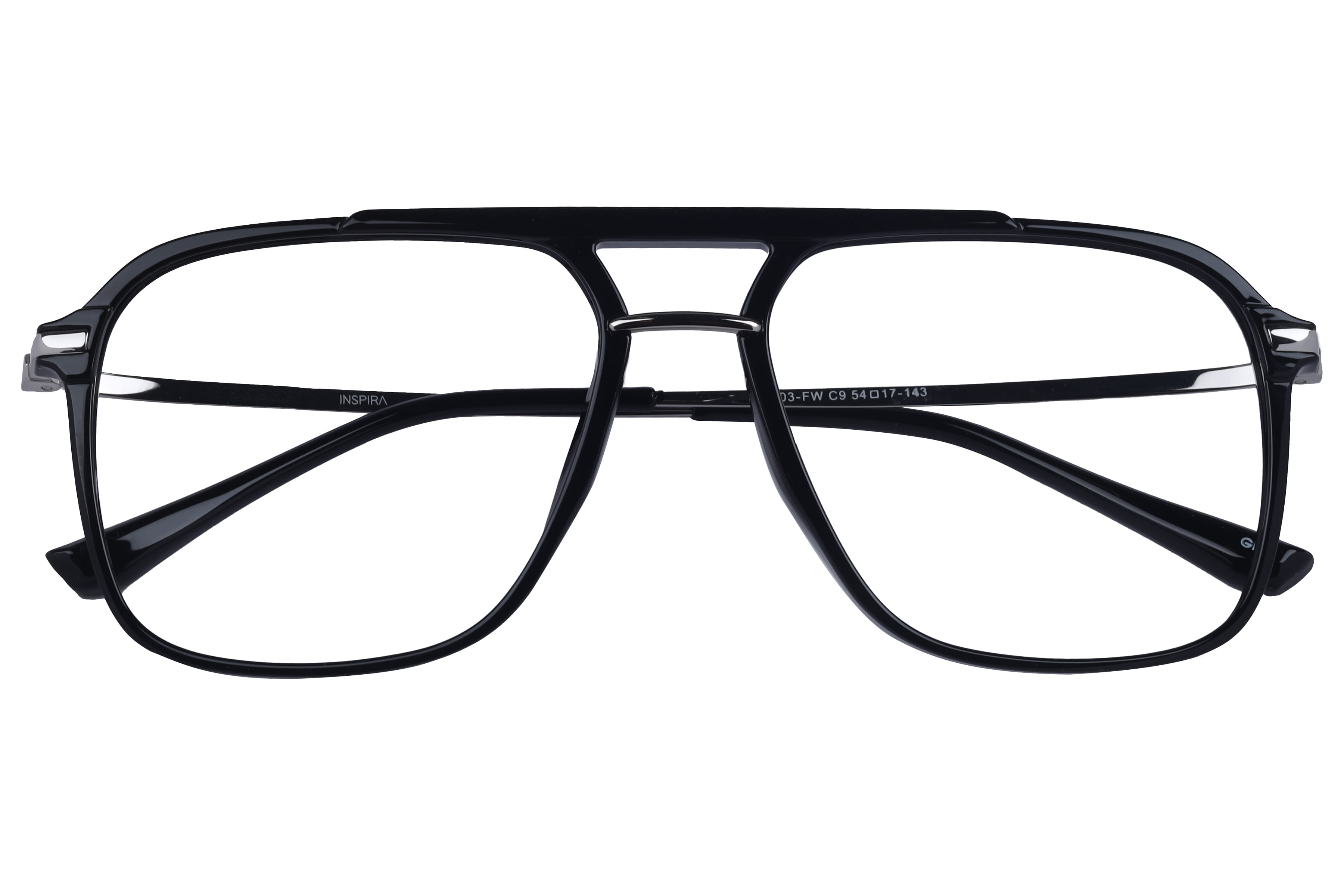 Inspira 50303-FW Frame Black Male Full Metal Frame — Black frame — view 4