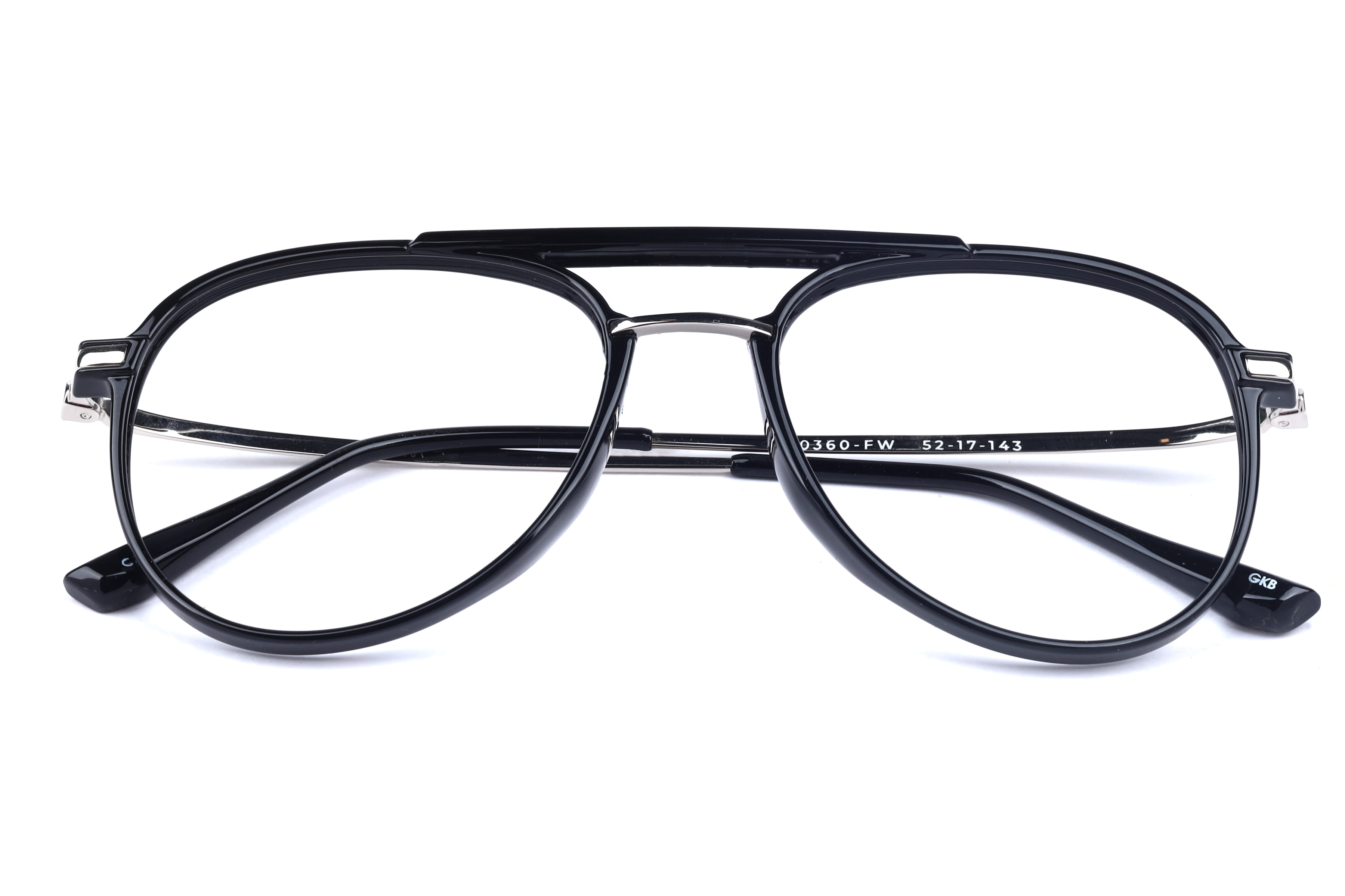 Inspira 50360-FW Frame Black Male Full Metal Frame — Black frame — view 4