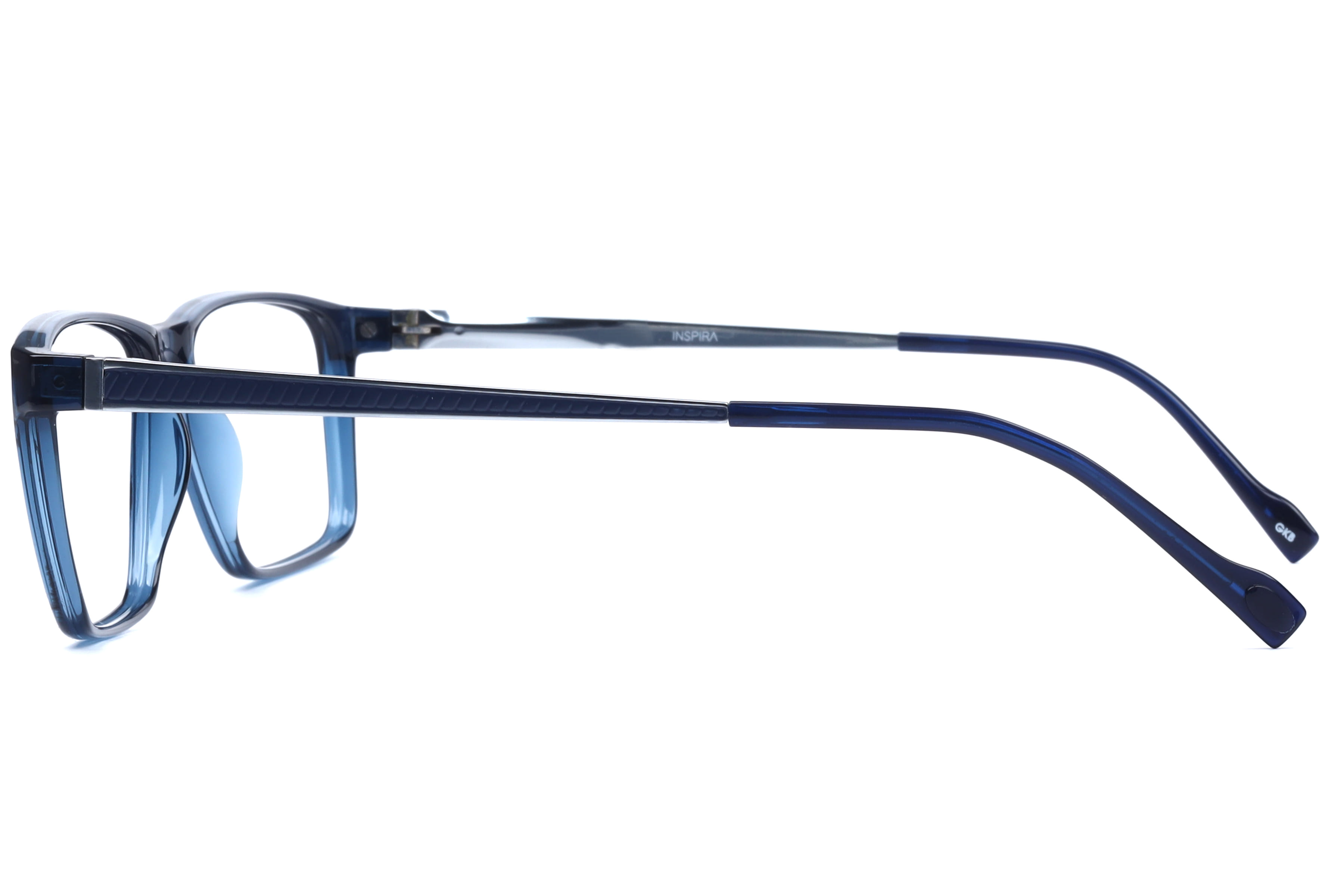 Inspira 20651-EW Frame Blue Male Full Metal Frame — Blue frame — view 2