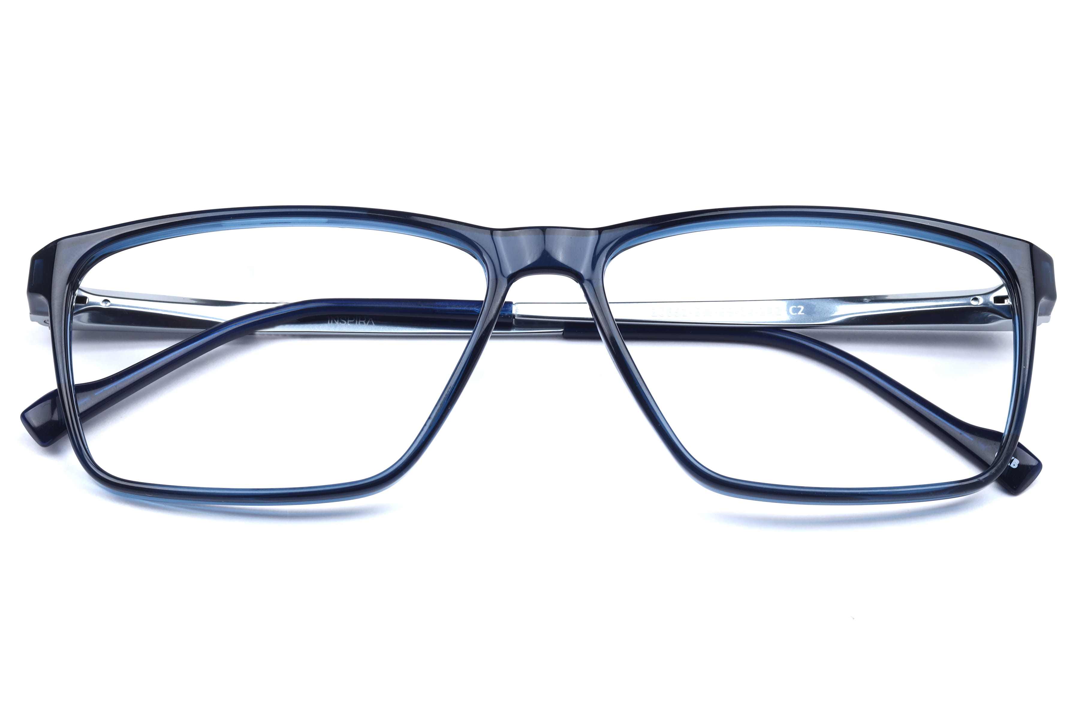 Inspira 20651-EW Frame Blue Male Full Metal Frame — Blue frame — view 3