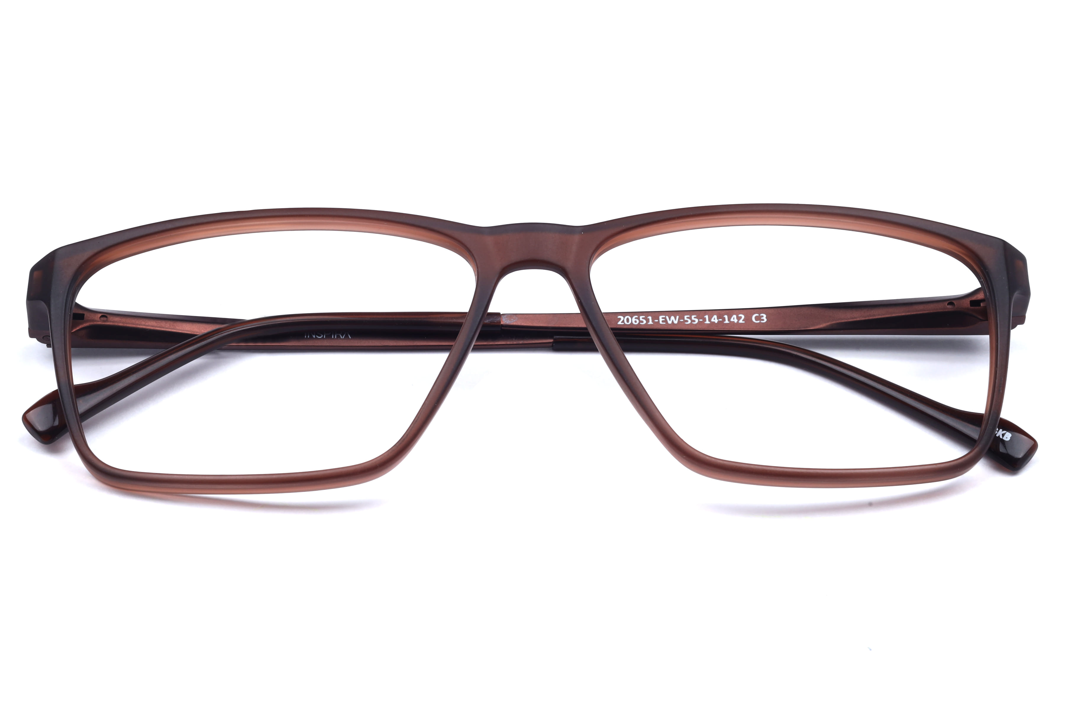 Inspira 20651-EW Frame Brown Male Metal Frame — Brown frame — view 4