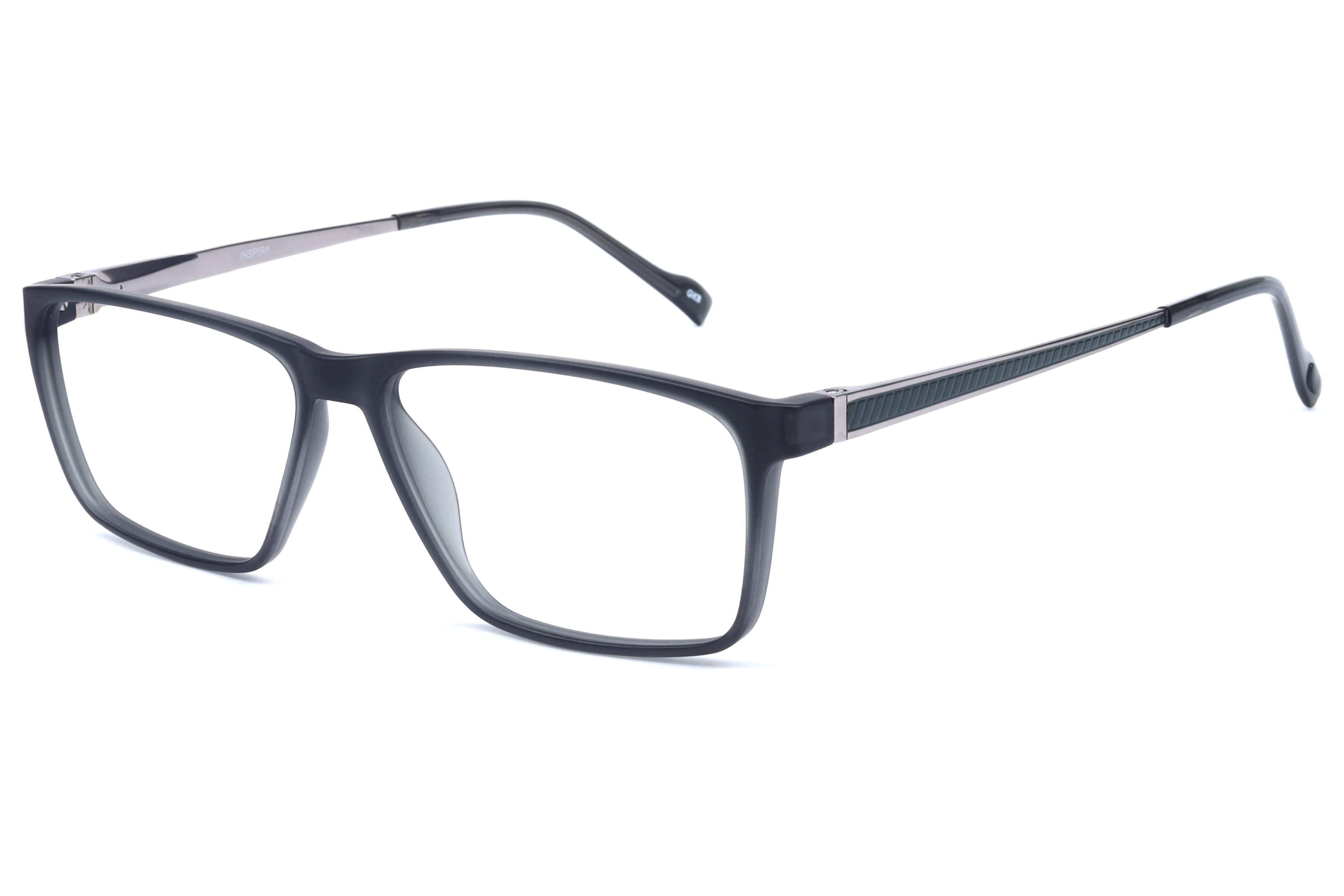 Inspira 20651-EW Frame Matt Black Male Full Metal Frame — Matt Black frame — view 1