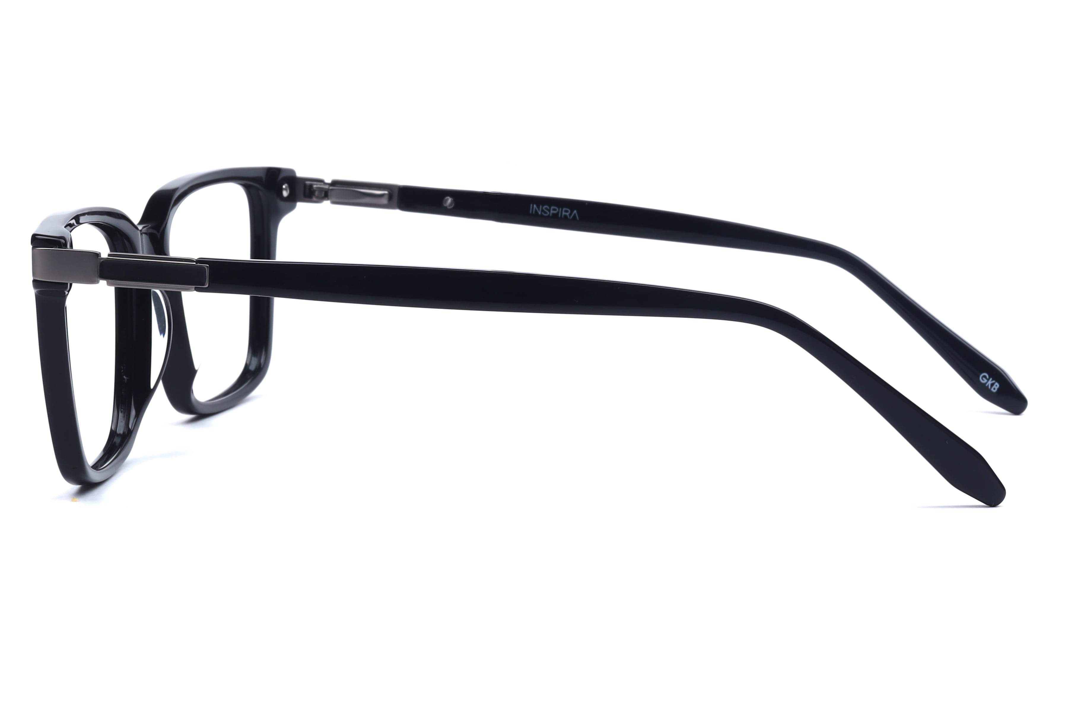 Inspira OLD1381A Frame Black Male Full Metal Frame — Black frame — view 2