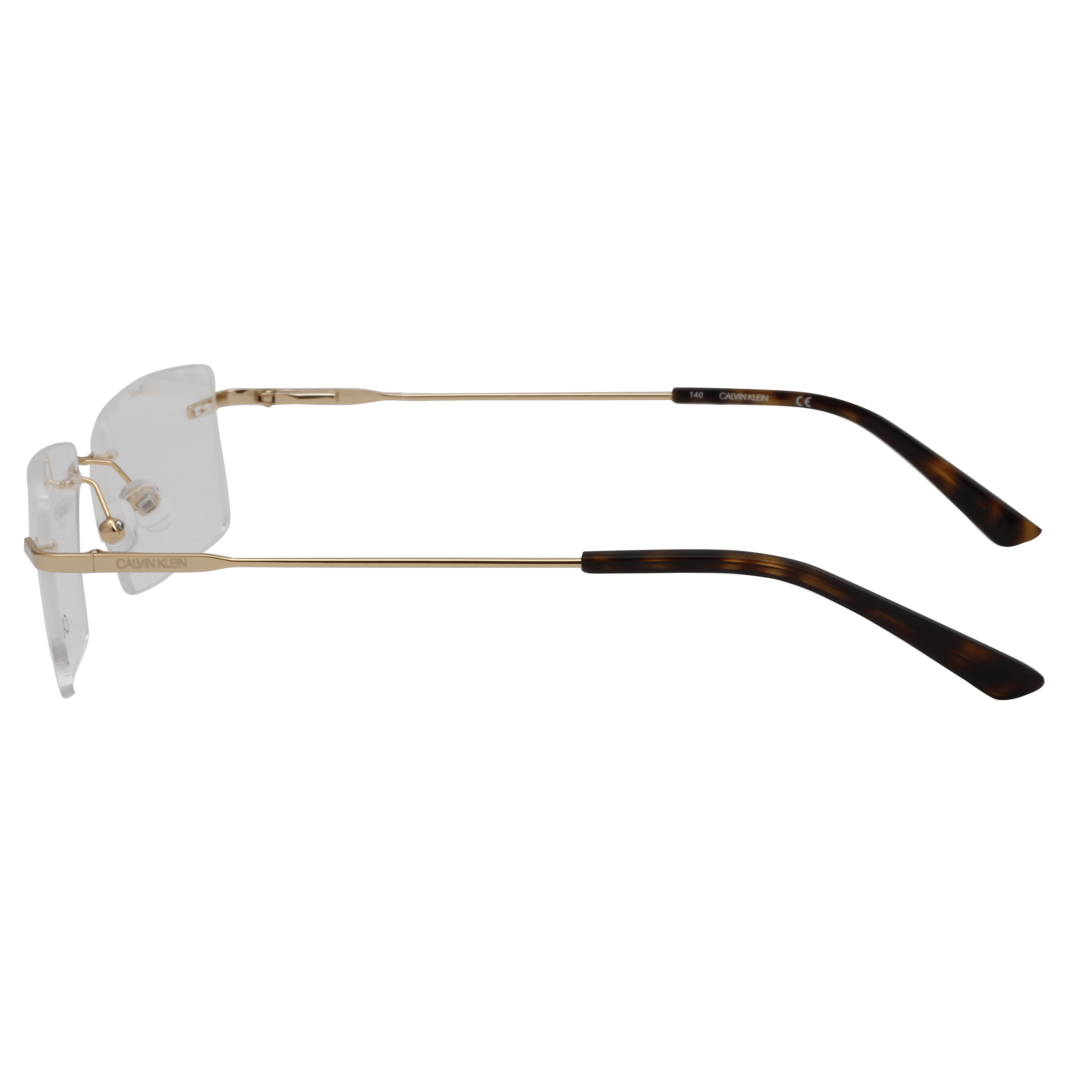 Calvin Klein CK19108I Frame Gold Male RimLess Metal Frame — view 3