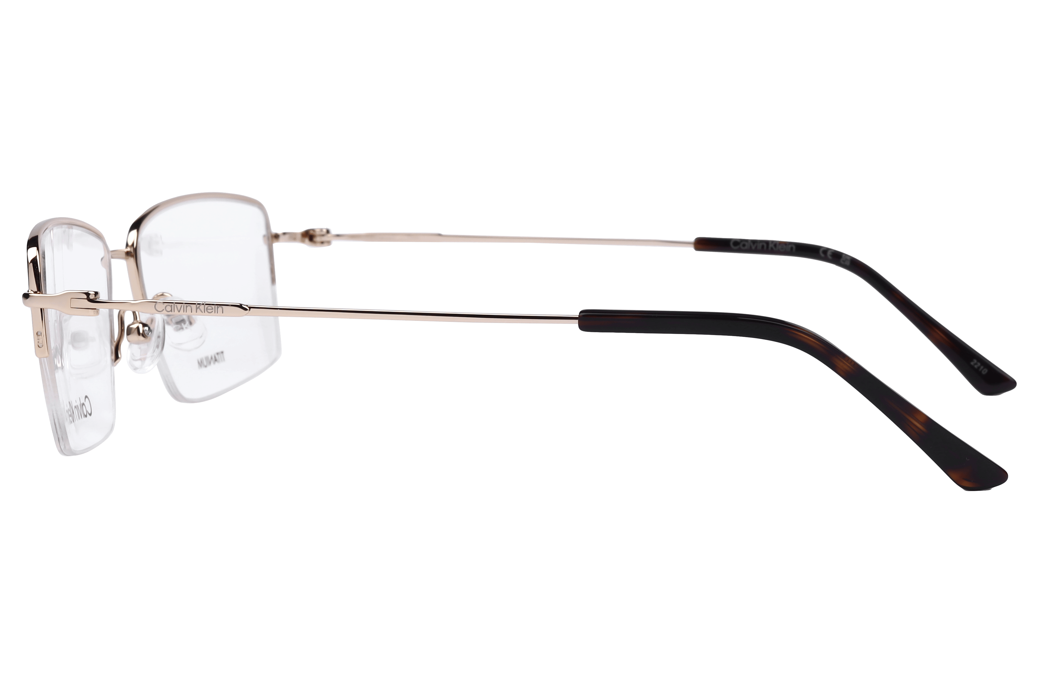 Calvin Klein CK22131TLBI Frame Gold Male Supra Titanium Frame — Gold frame — view 3