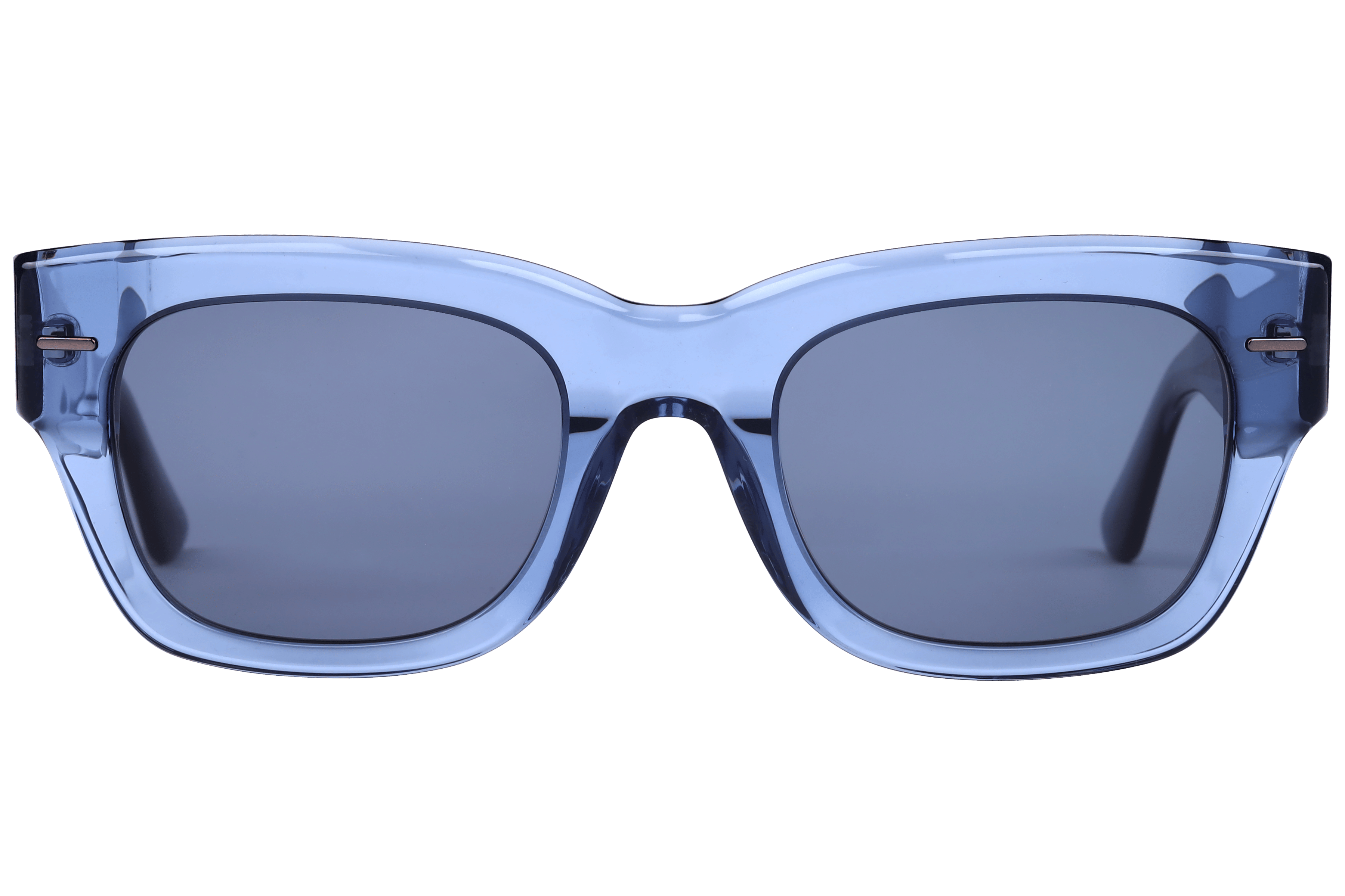 Calvin Klein CK23509S Sunglass Transparent Blue Unisex Full — Transparent Blue frame