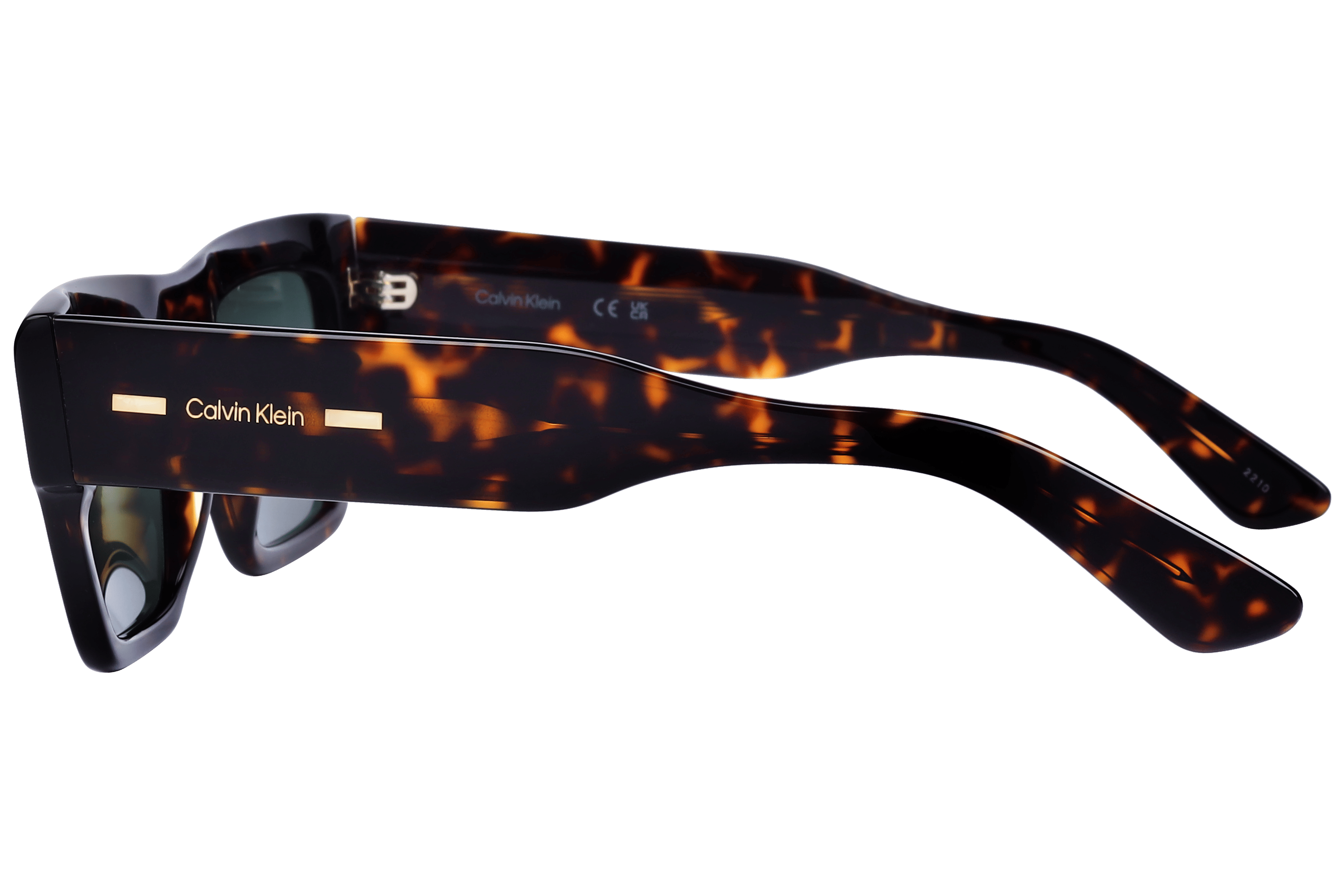 Calvin Klein CK23504S Sunglass Havana Male Full Shell Sunglass — Havana frame — view 3