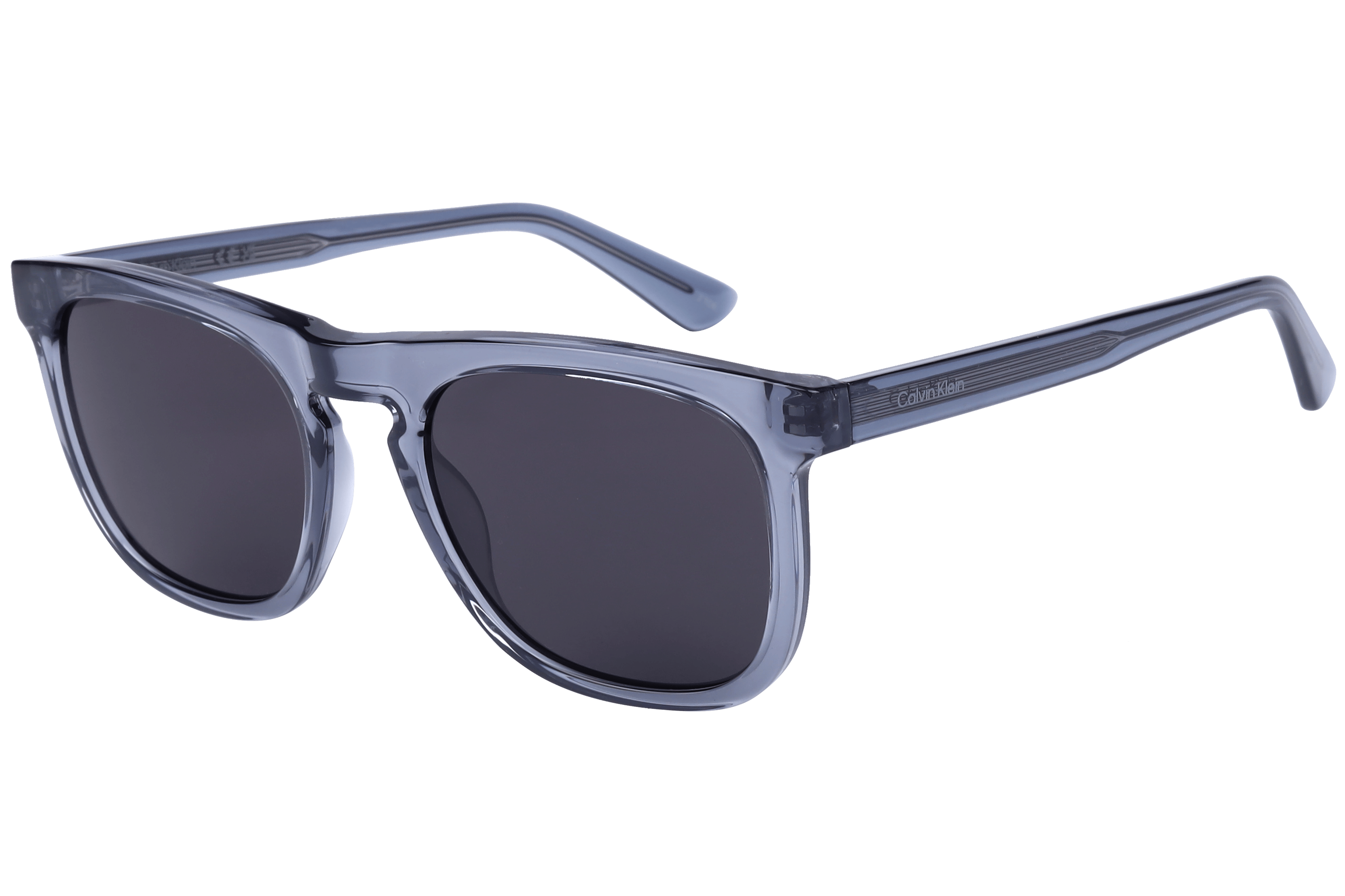 Calvin Klein CK23534S Sunglass Transparent Grey Male Full Sh Sunglass — Transparent Grey frame — view 1