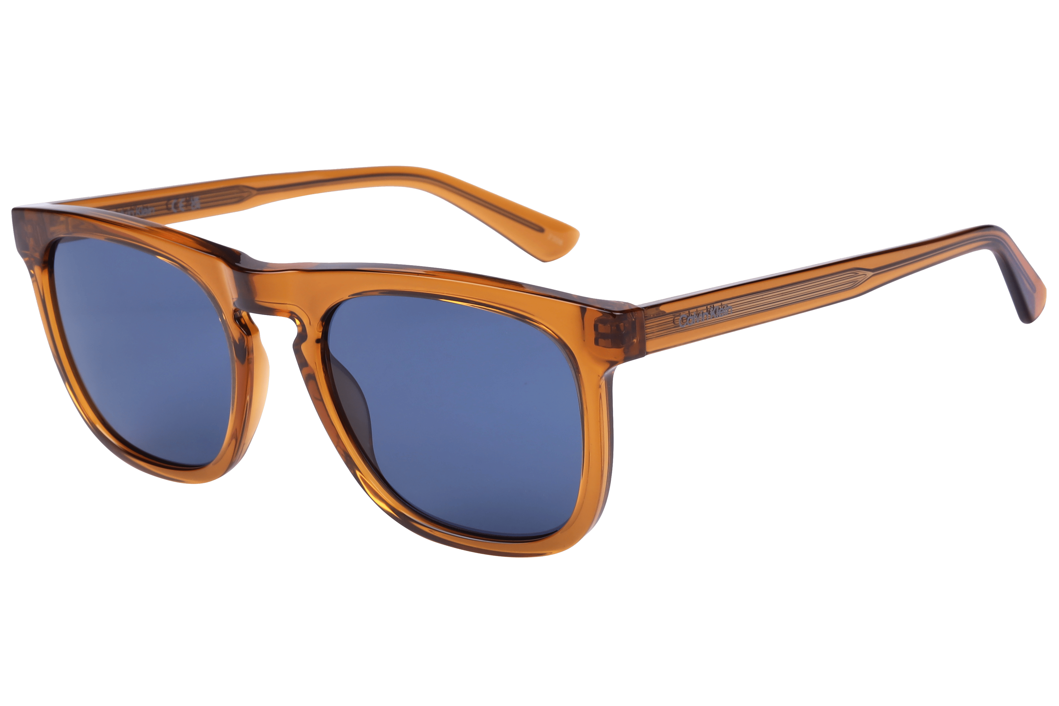 Calvin Klein CK23534S Sunglass Transparent Brown Male Full S Sunglass — Transparent Brown frame — view 1