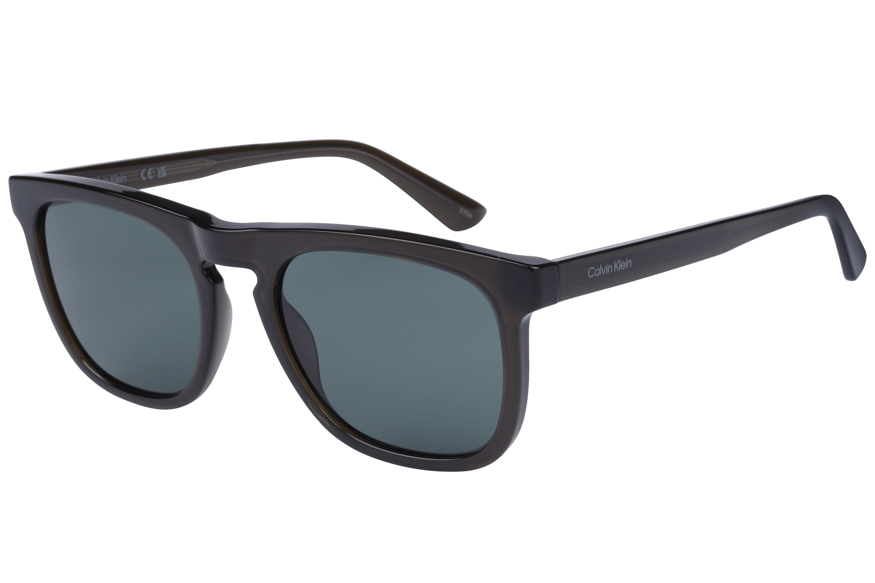 Calvin Klein CK23534S Sunglass Transparent Green Male Full S Sunglass — Transparent Green frame — view 1