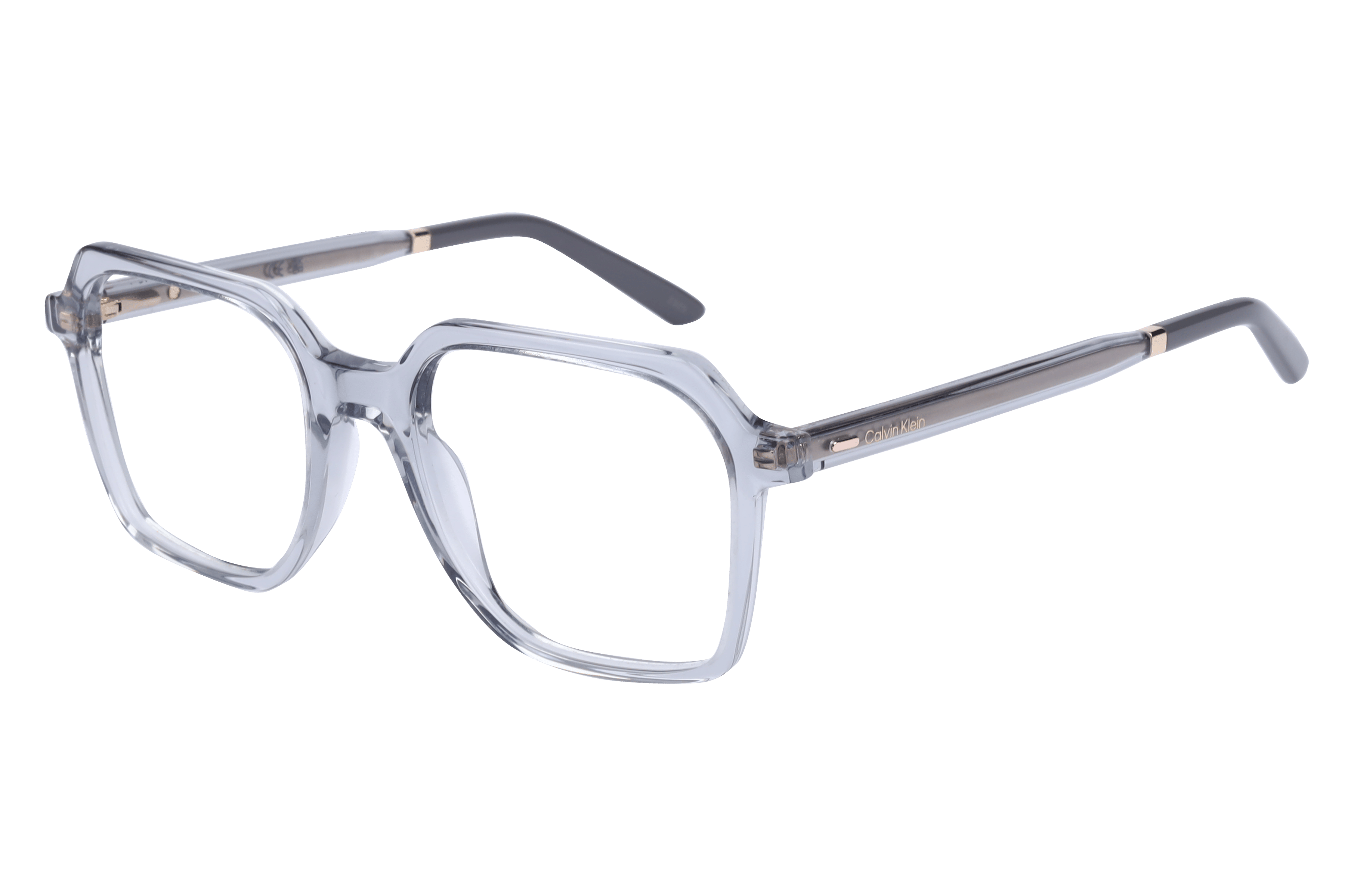 Calvin Klein CK23534LBI Frame Transparent Grey Male Full She Frame — Transparent Grey frame — alternate view