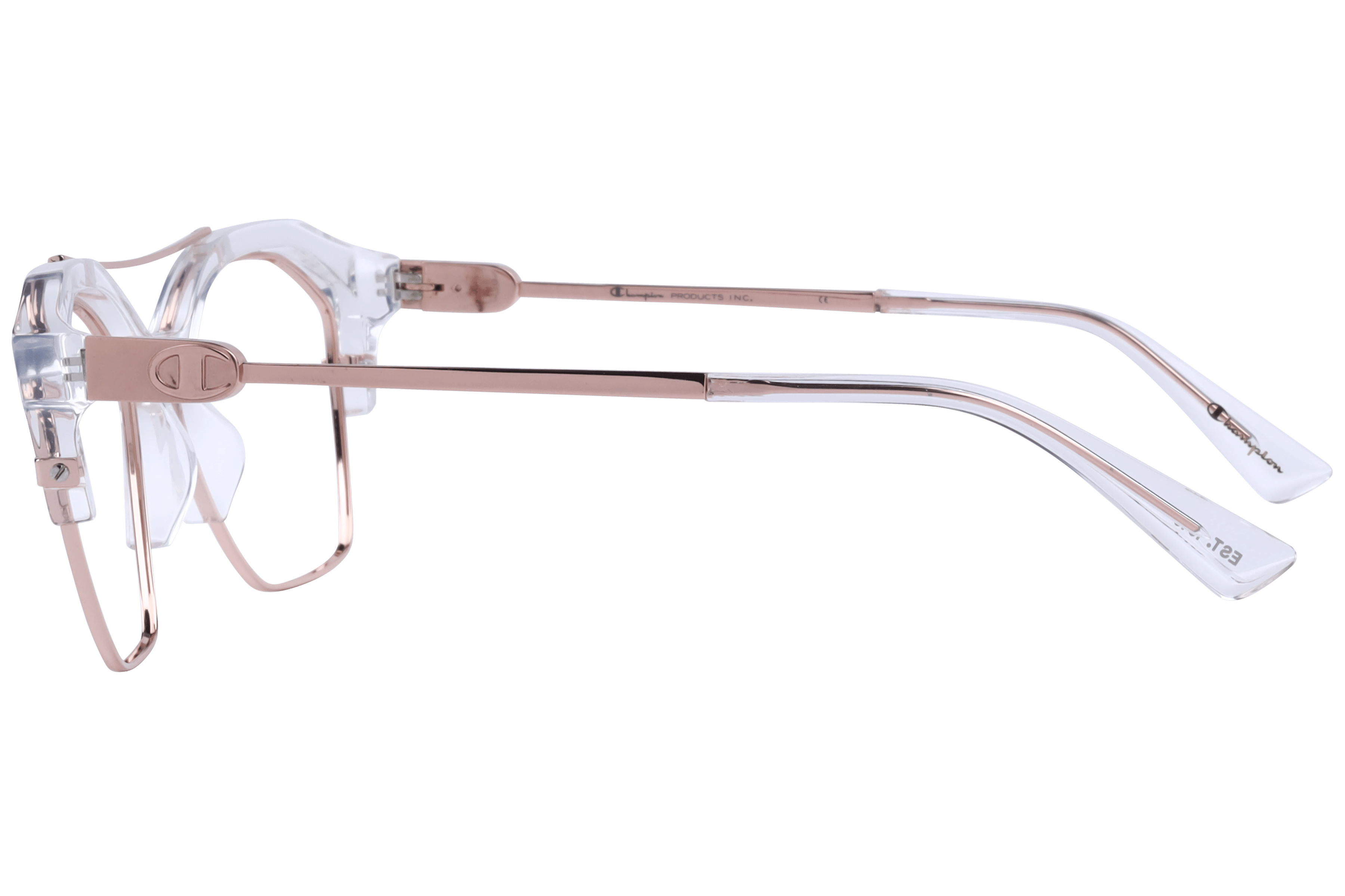 Champion EVE Frame Transparent Female Full Metal Frame — Transparent frame — view 3