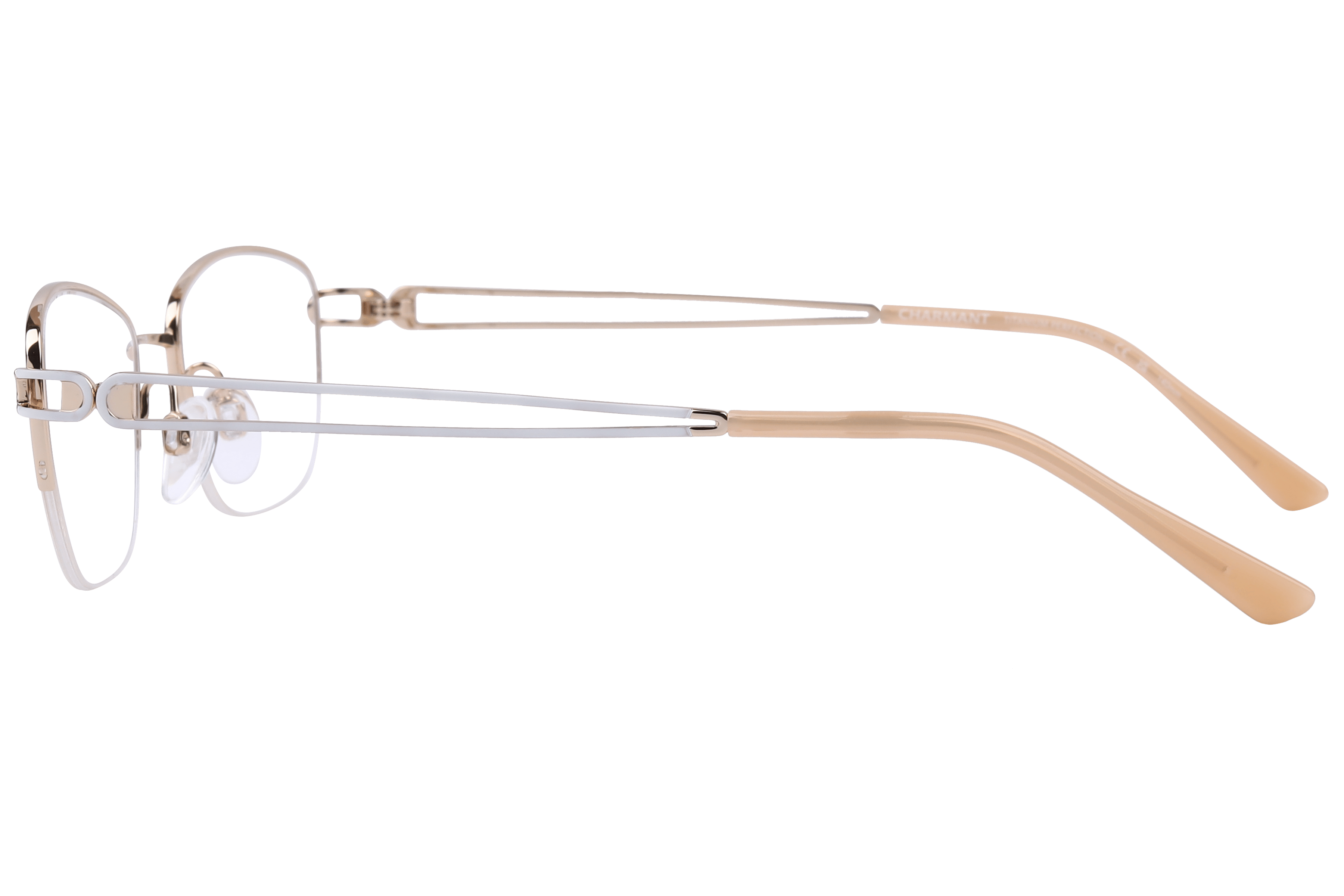Charmant CH29828 Frame Gold Female Supra Beta Titanium Frame — Gold frame — view 3