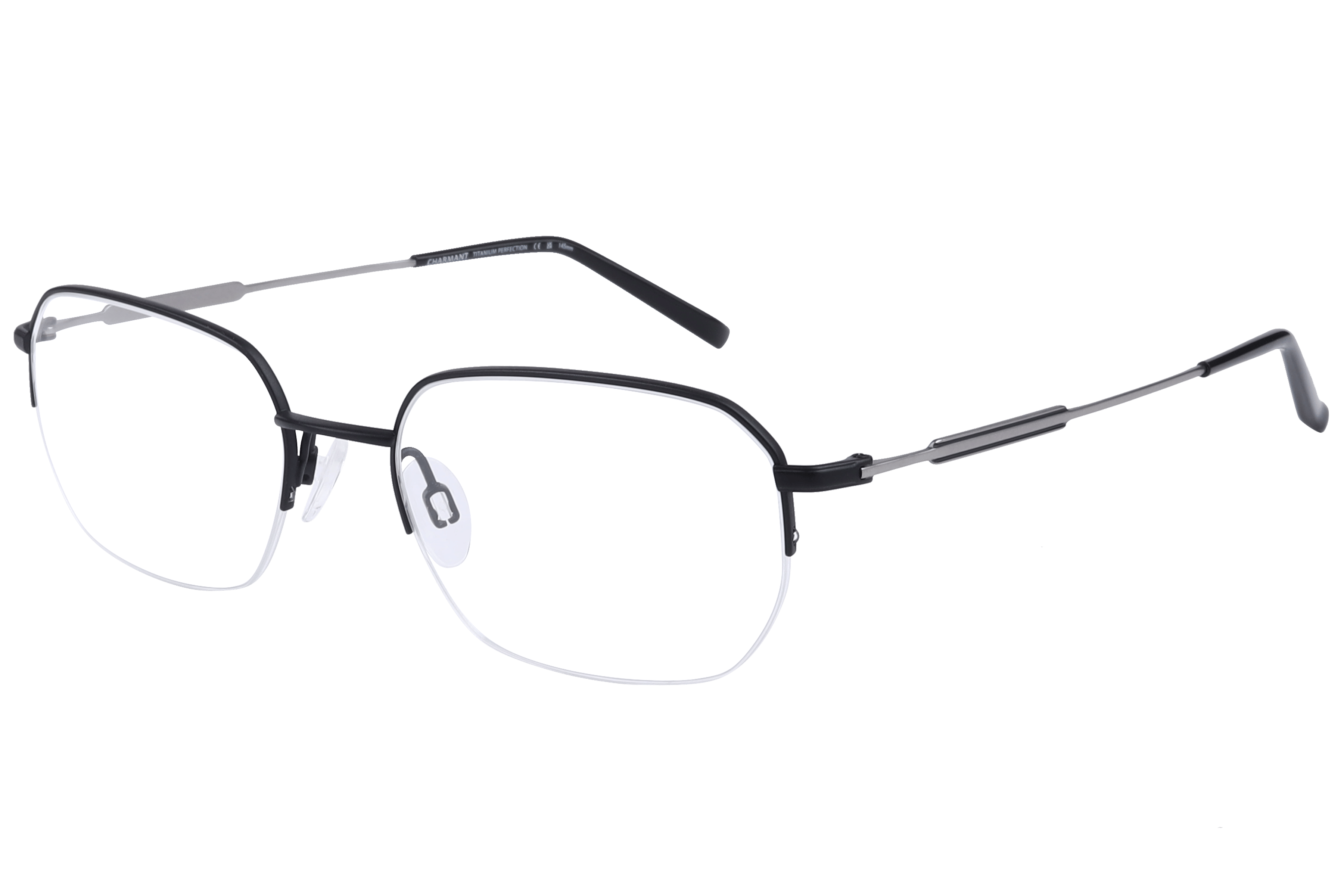 Charmant CH29121 Frame Matt Black Male Supra Titanium — Matt Black frame