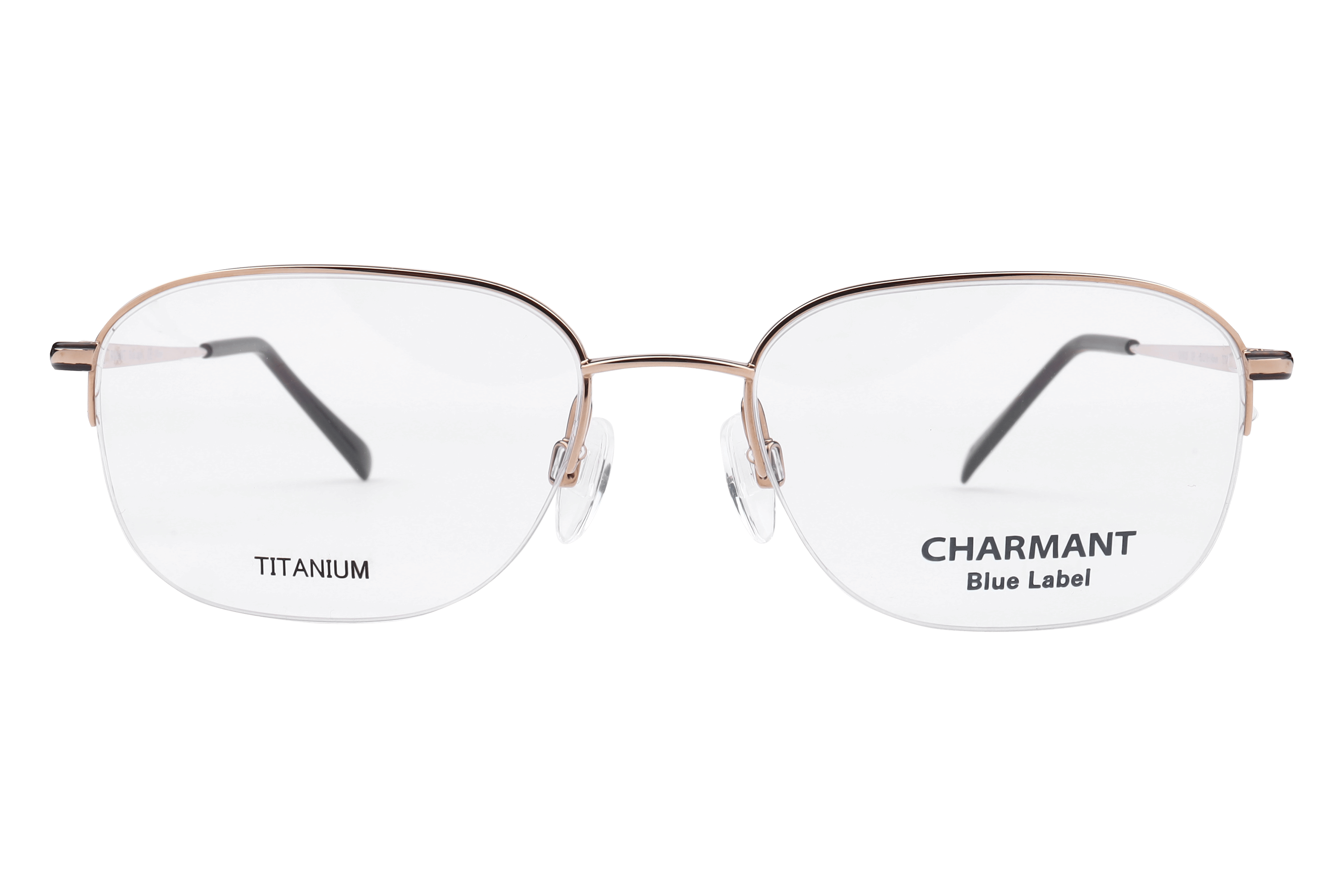 Charmant CH16125 Frame Gold Male Supra Titanium Frame — Gold frame — view 2