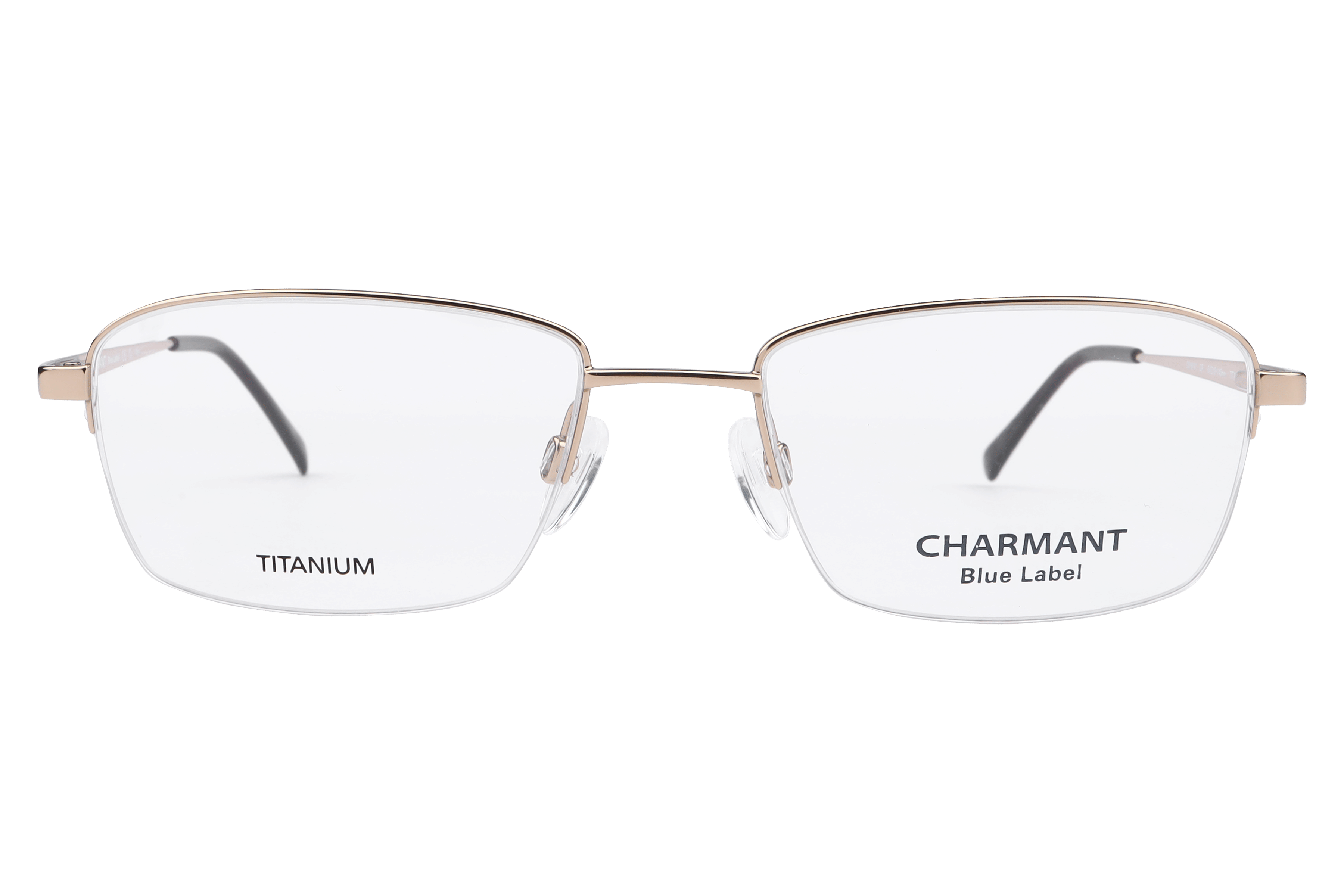 Charmant CH16141 Frame Gold Male Supra Titanium Frame — Gold frame — view 2