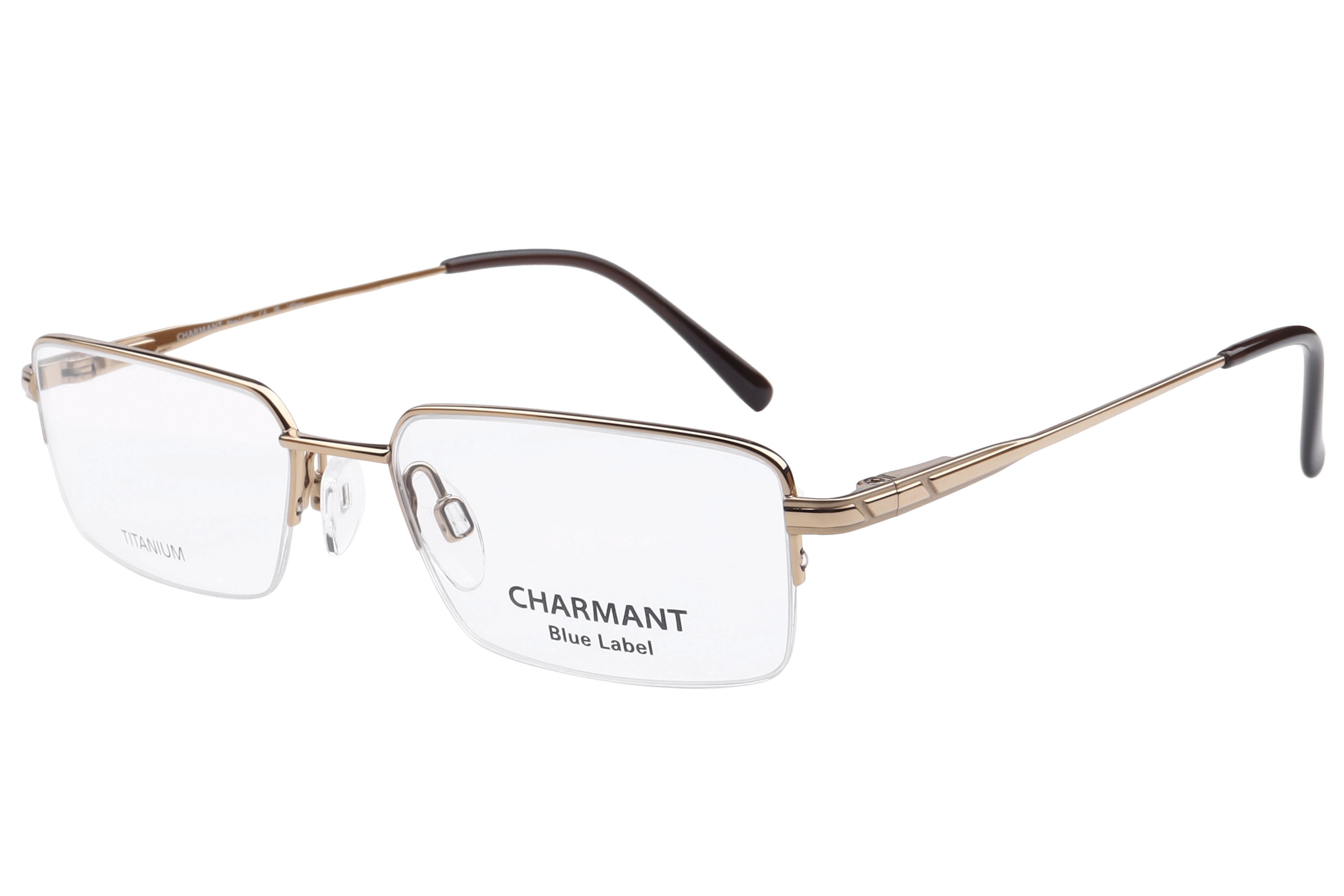 Charmant CH16145 Frame Gold Male Supra Titanium Frame — Gold frame — alternate view
