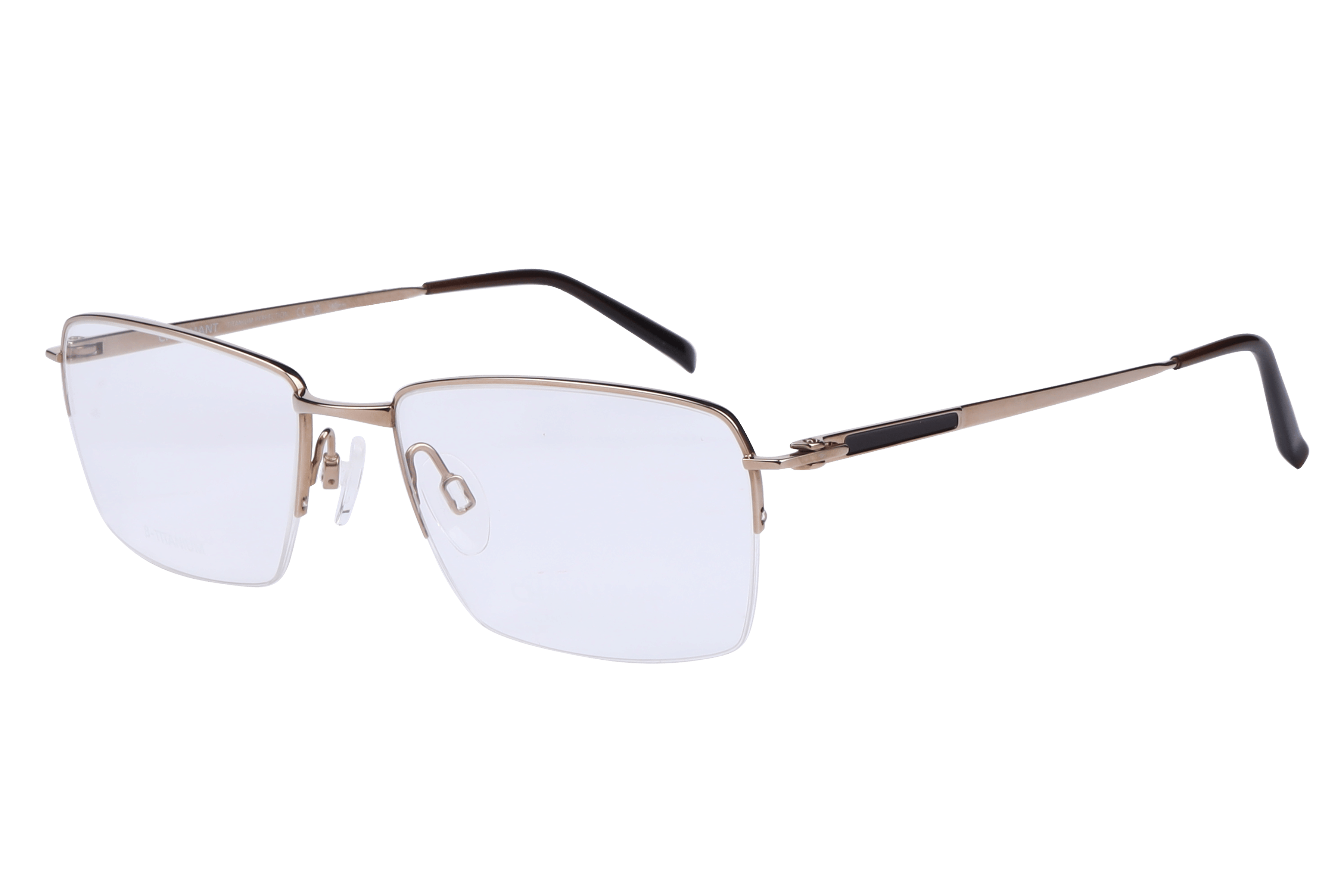 Charmant CH29732 Frame Gold Male Supra Titanium Frame — Gold frame — alternate view