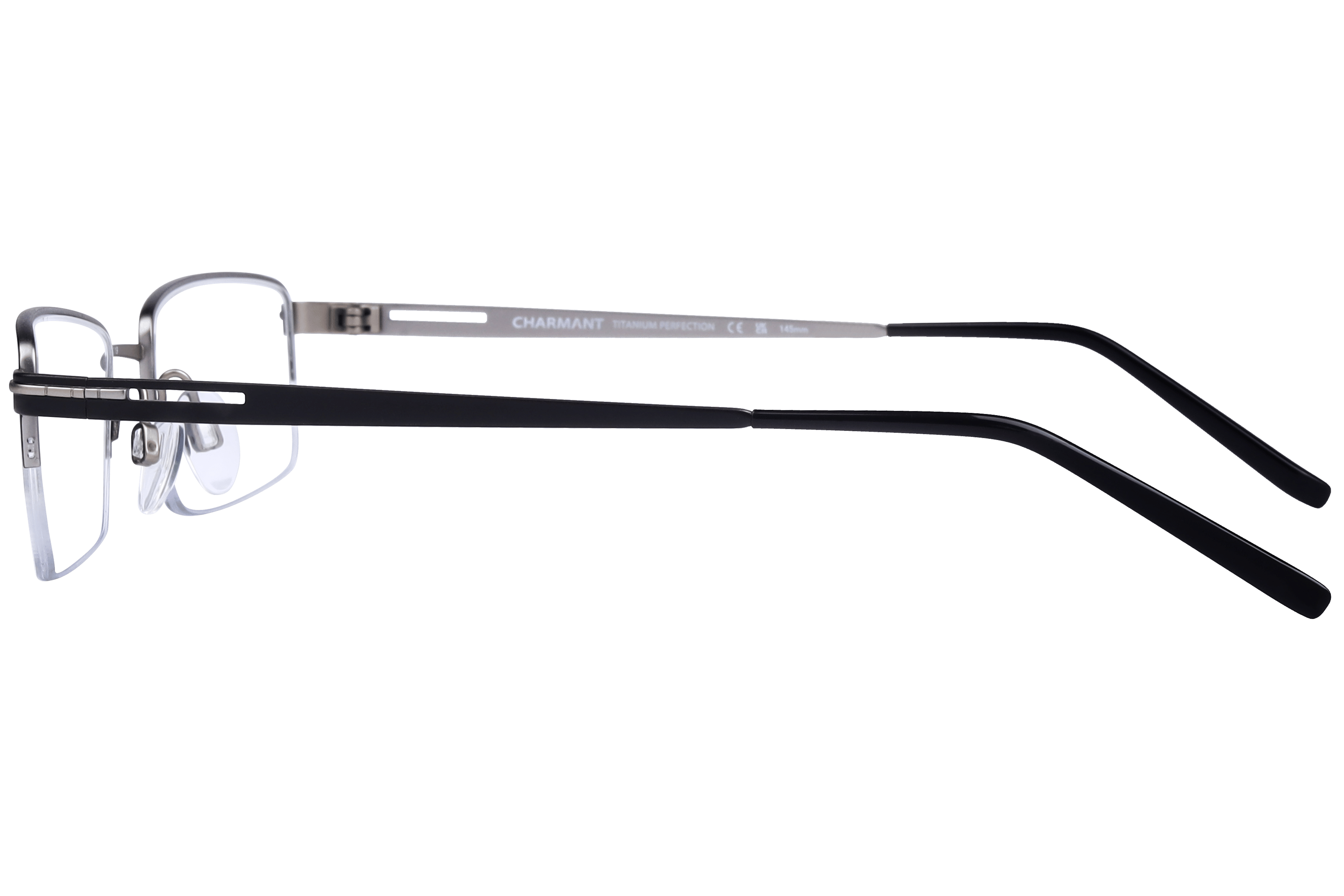 Charmant CH29125 Frame Black Male Supra Titanium Frame — Black frame — view 3