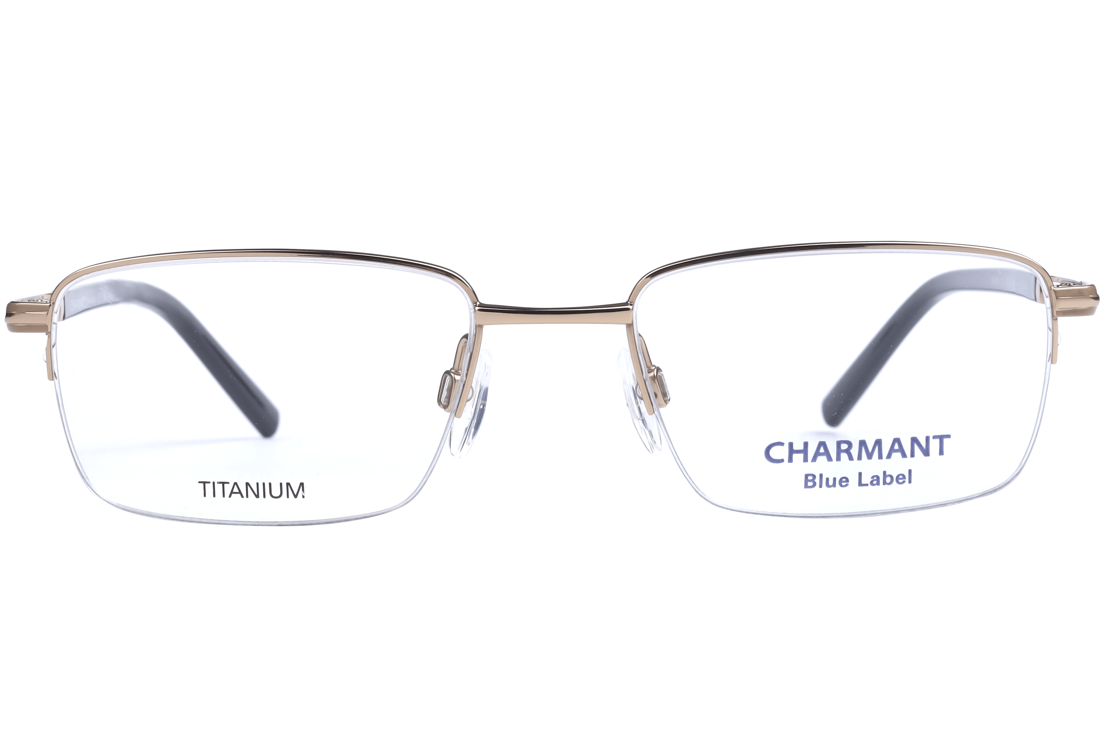 Charmant 16147 Frame Gold Male Supra Titanium Frame — Gold frame — view 2