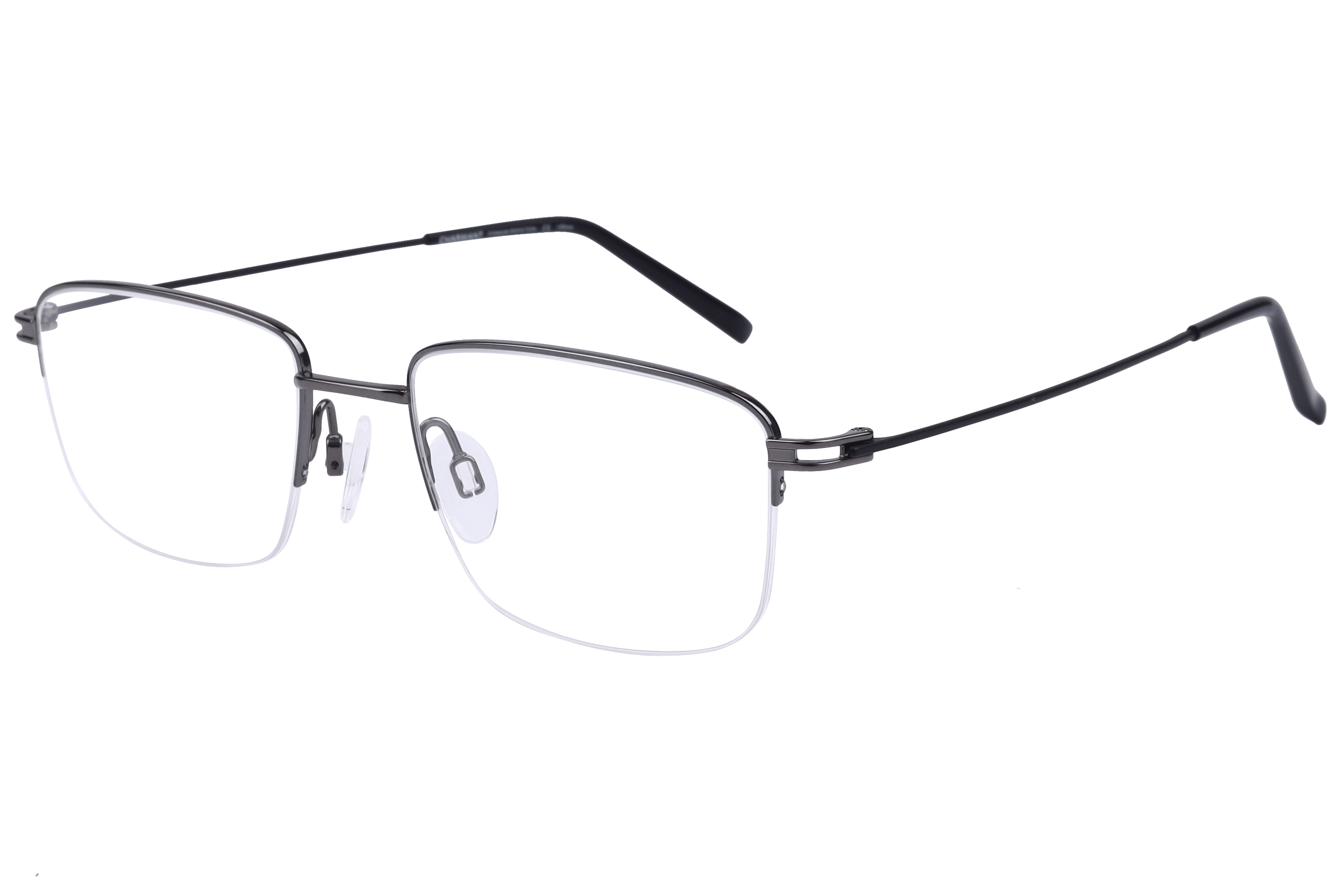 Charmant CH29721 Frame Gun Metal Male Supra Beta Titanium Frame — Gun Metal frame — alternate view