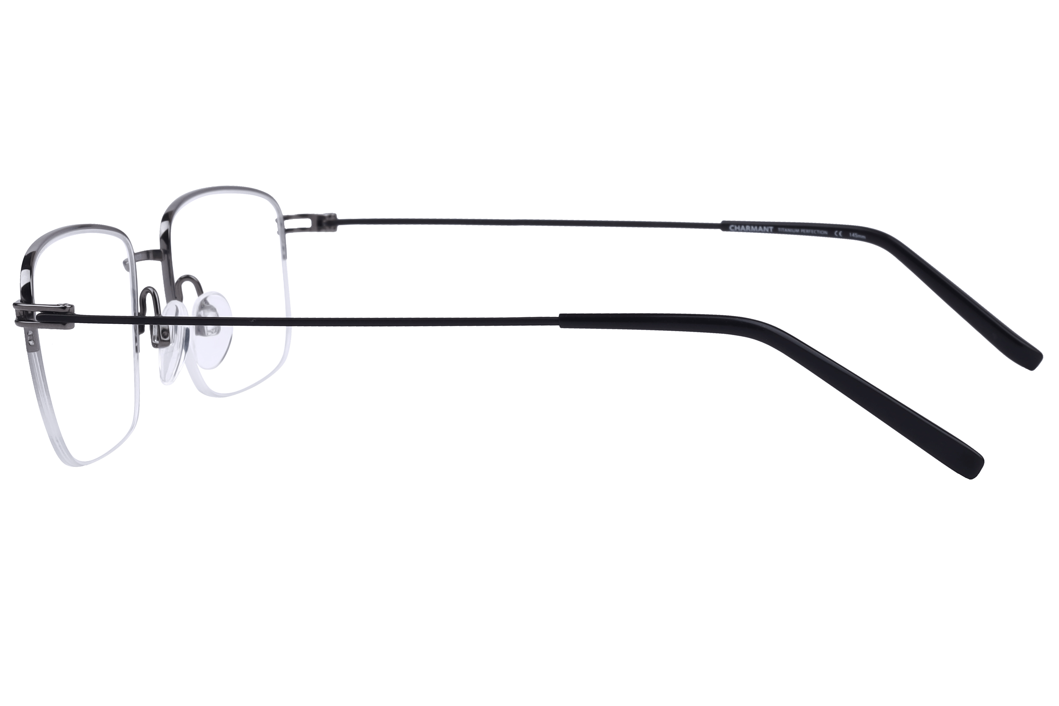Charmant CH29721 Frame Gun Metal Male Supra Beta Titanium Frame — Gun Metal frame — view 3