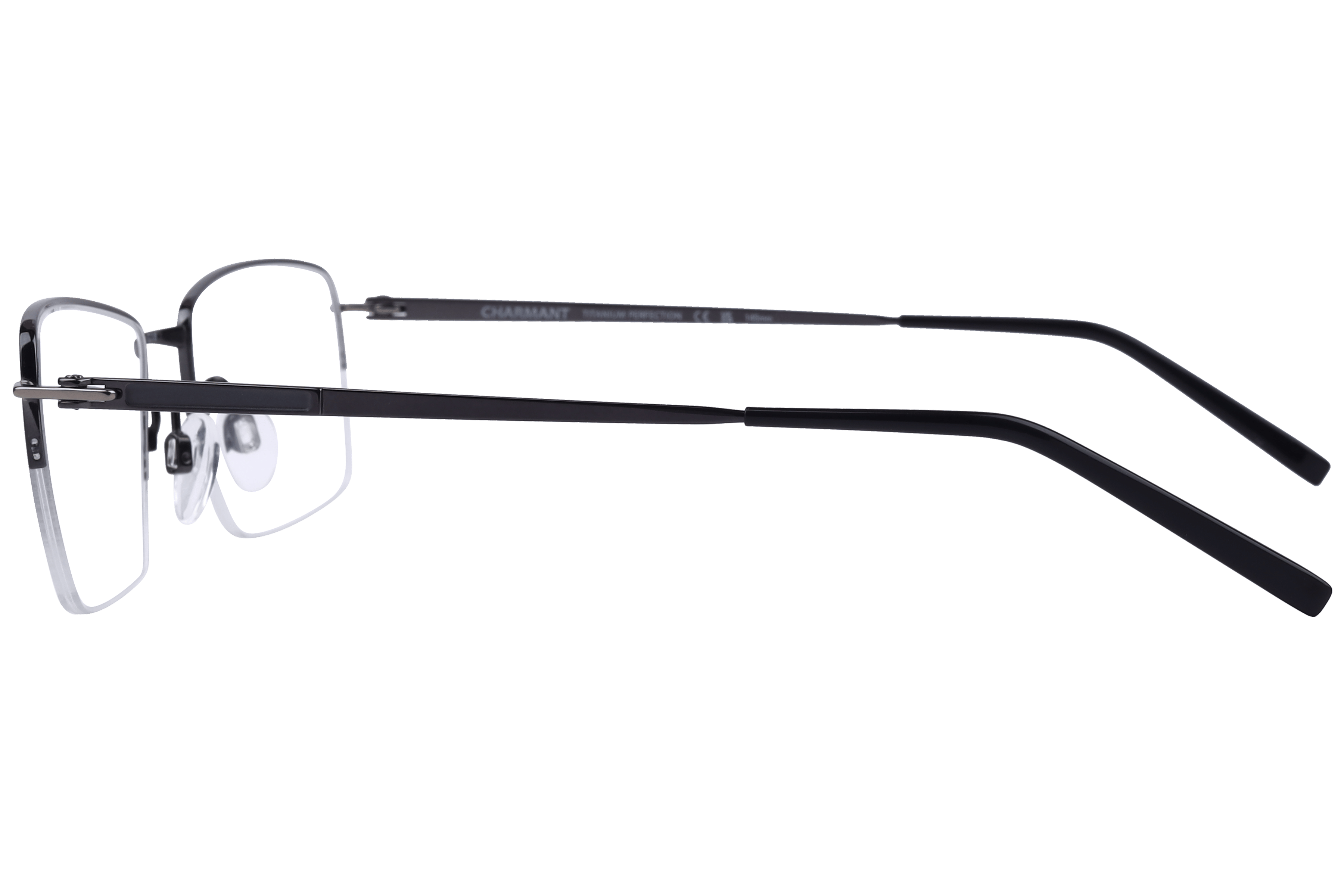 Charmant CH29732 Frame Gun Metal Male Supra Beta Titanium Frame — Gun Metal frame — view 3