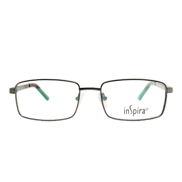 Inspira ES214 Frame Gun Metal Male Full Metal Frame — Gun Metal frame — view 2