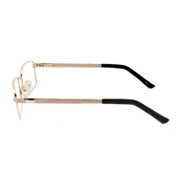 Inspira ES214 Frame Gold Male Full Metal Frame — Gold frame — view 3