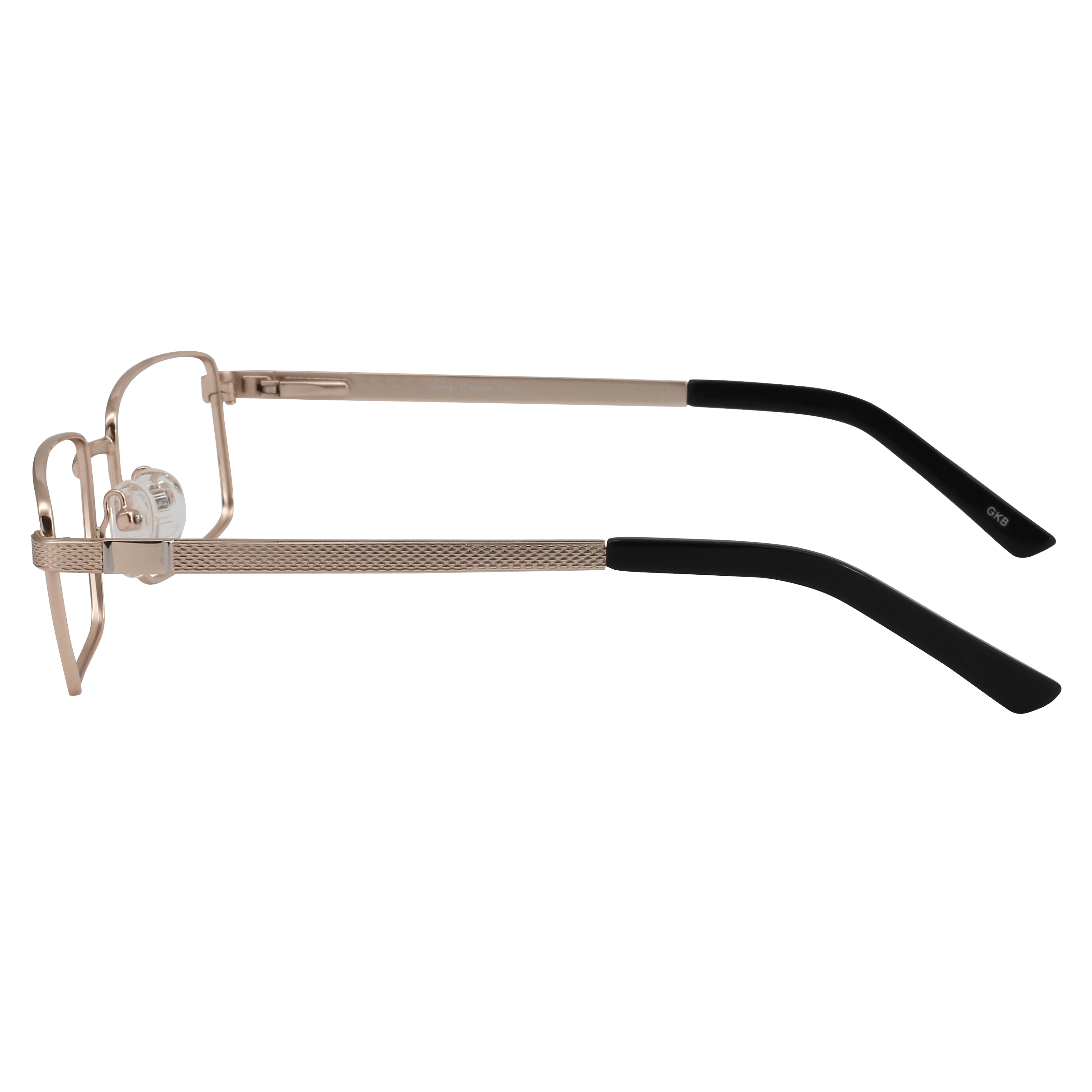 Inspira ES214 Frame Gold Male Full Metal Frame — Gold frame — view 6