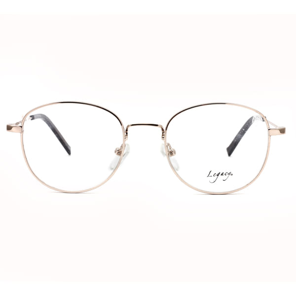 Inspira 0616S Frame Gold Unisex Full Metal — Brown frame