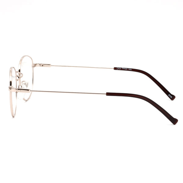 Inspira 0616S Frame Gold Unisex Full Metal Frame — view 4