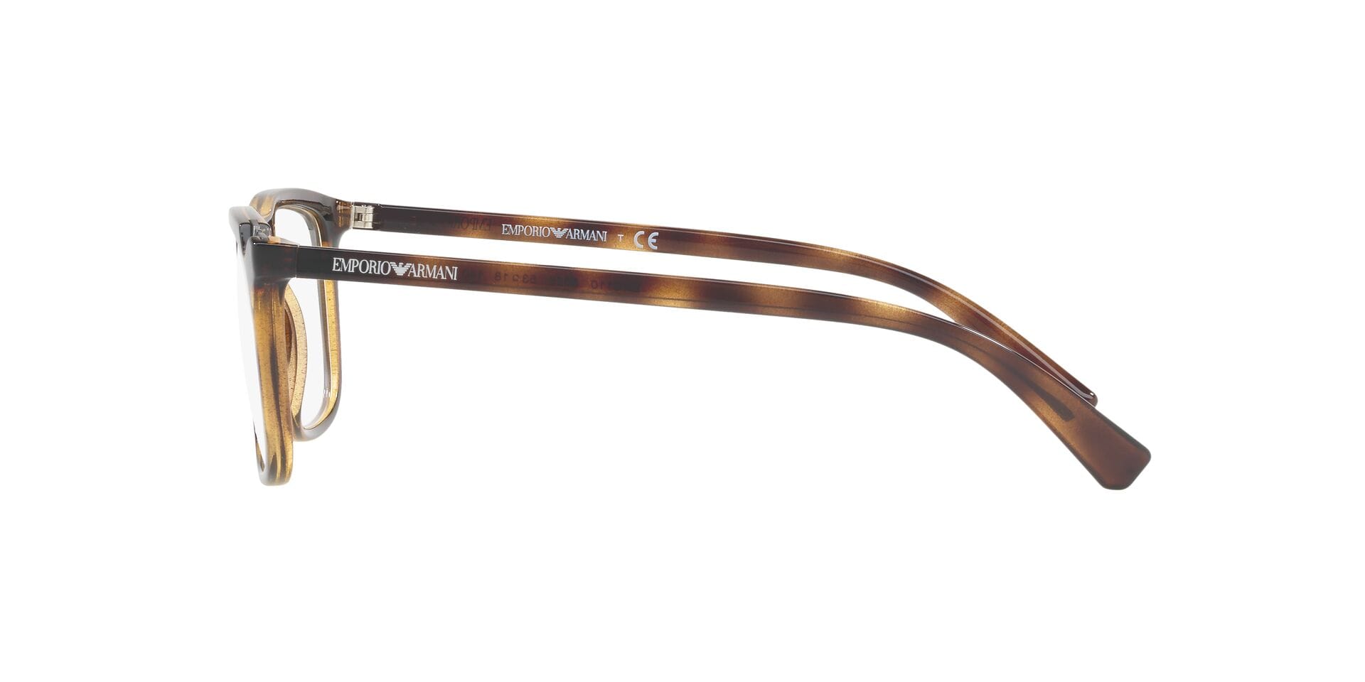 Emporio Armani EA3110 Frame Brown Male Full Shell Frame — Brown frame — view 3
