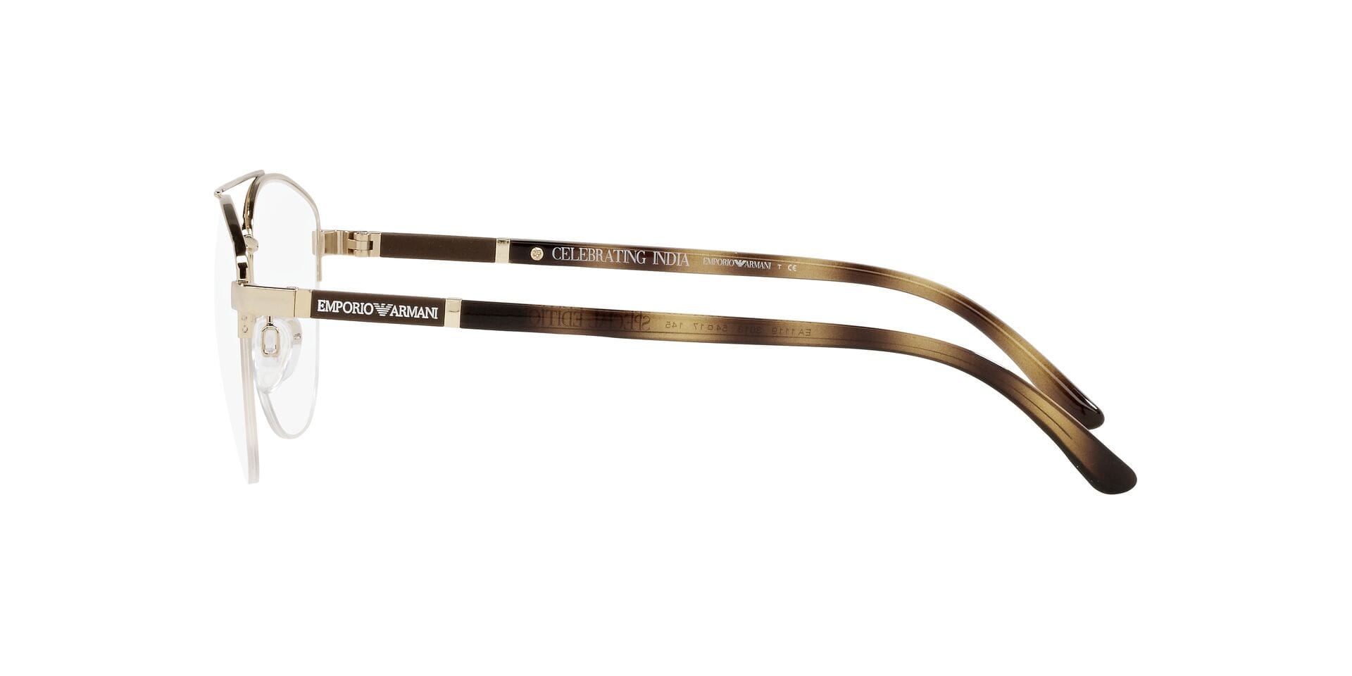 Emporio Armani FR Emporio Armani 0EA1119 Frame Gold Male Supra Shell Frame — view 3